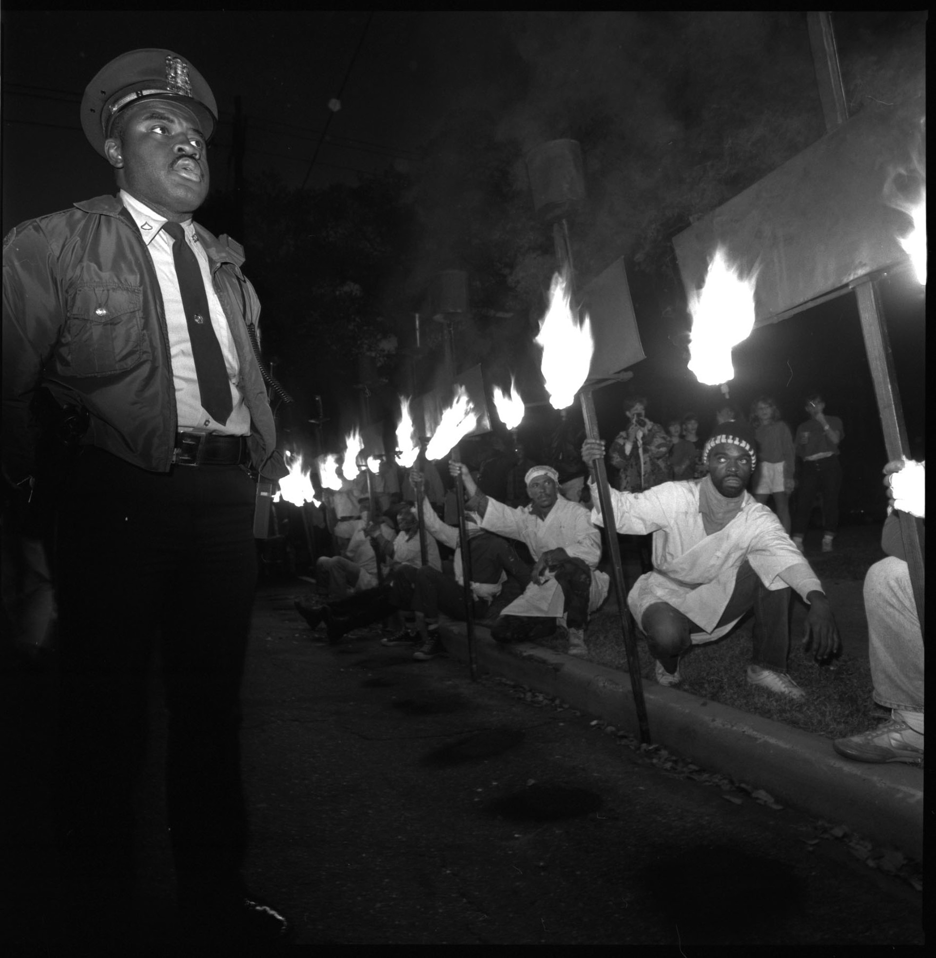 Flambeaux, Hermes Parade, 1991 (unframed) by Stan Strembicki