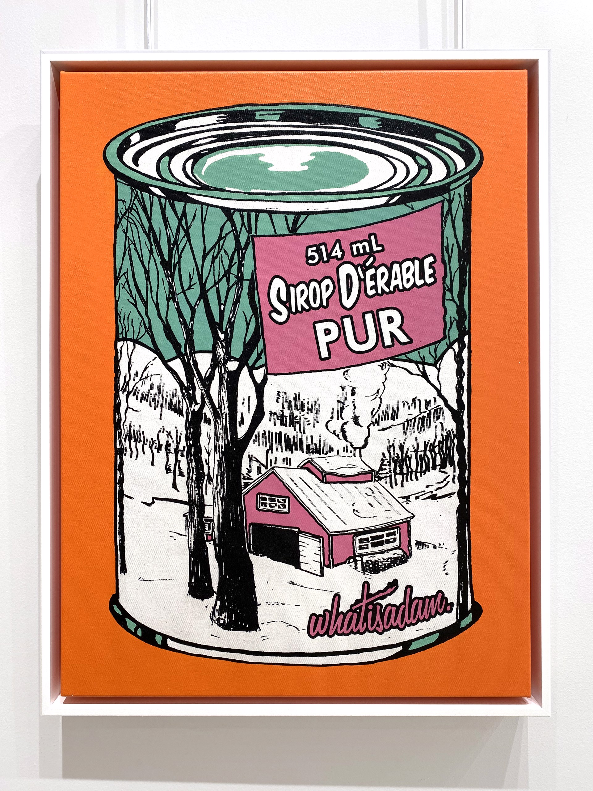 Maple Syrup Can - Orange, Teal by Whatisadam