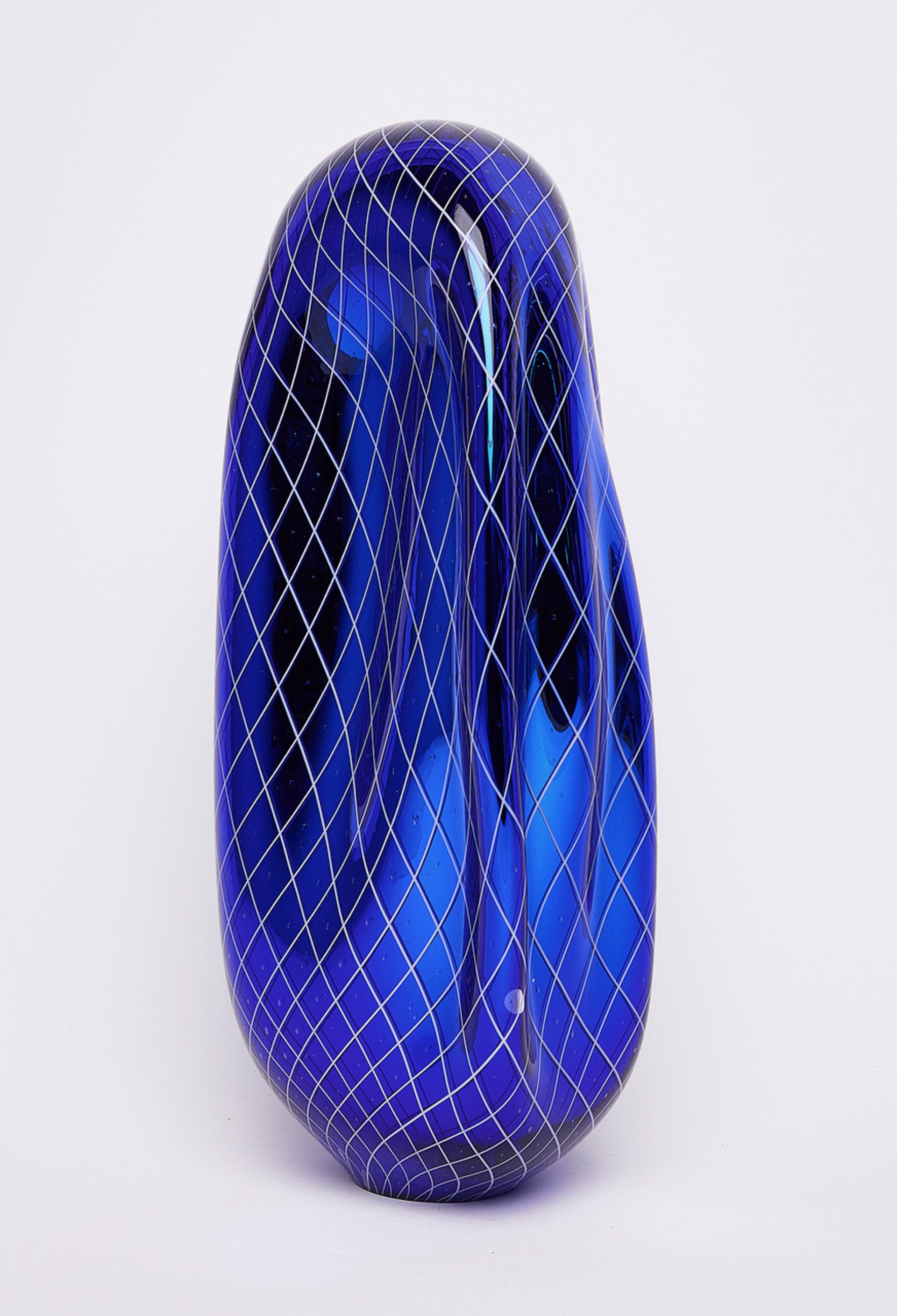 Blue Mirrored Form by Simon Waranch