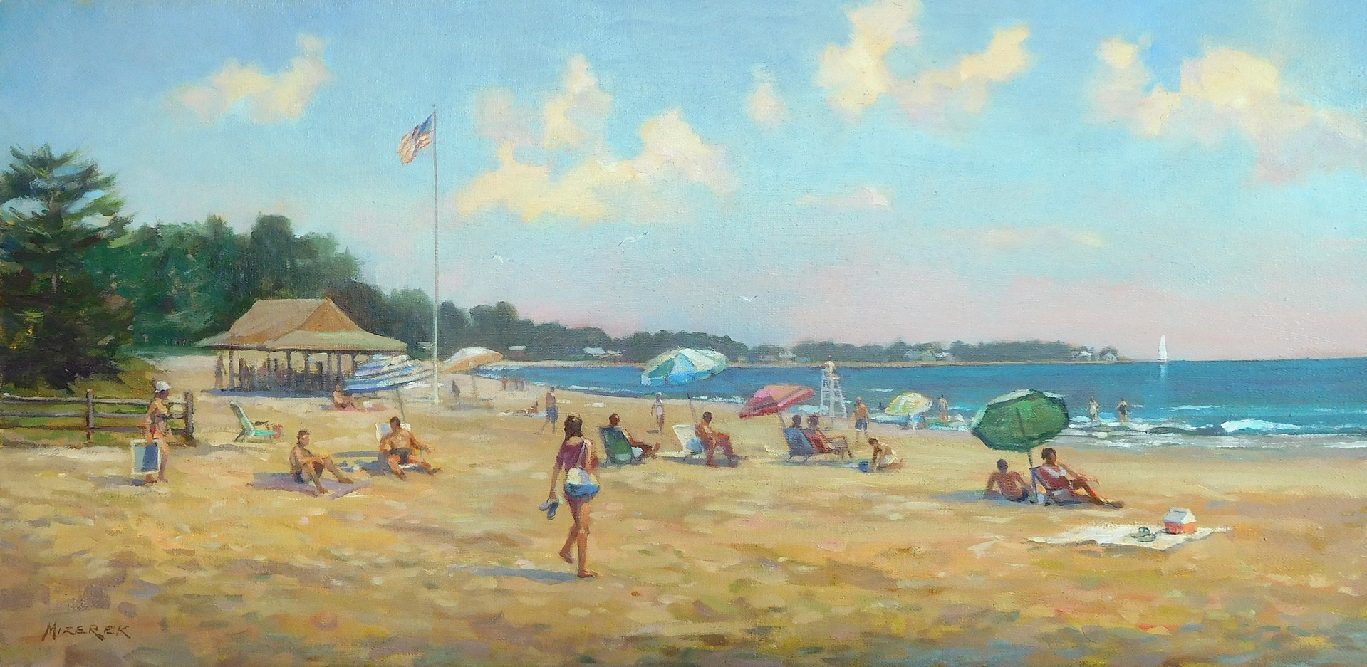 "Beach Time" by Leonard Mizerek