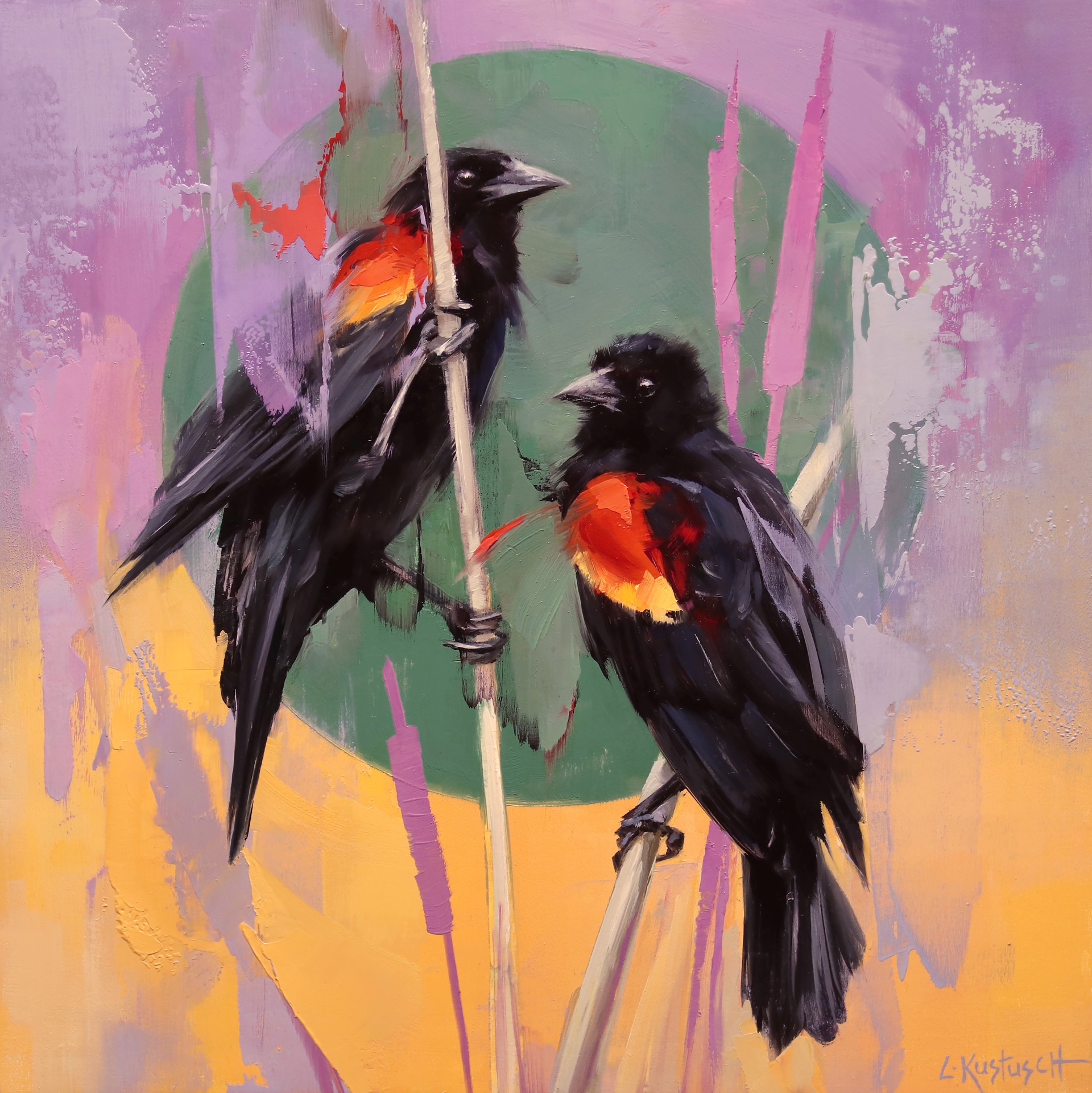 The Red-winged Blackbird by Lindsey Kustusch