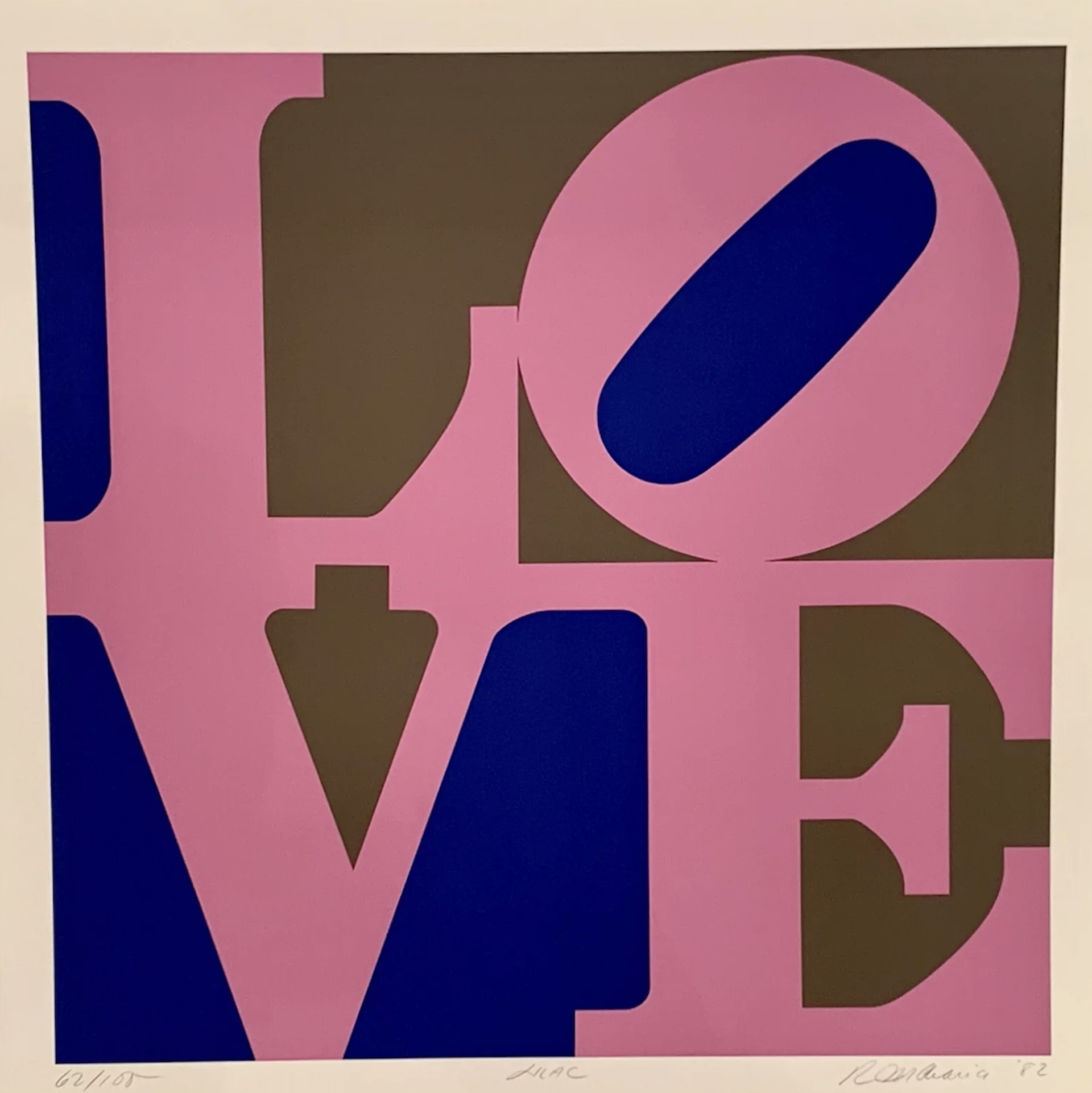 A Garden of Love: Lilac by Robert Indiana