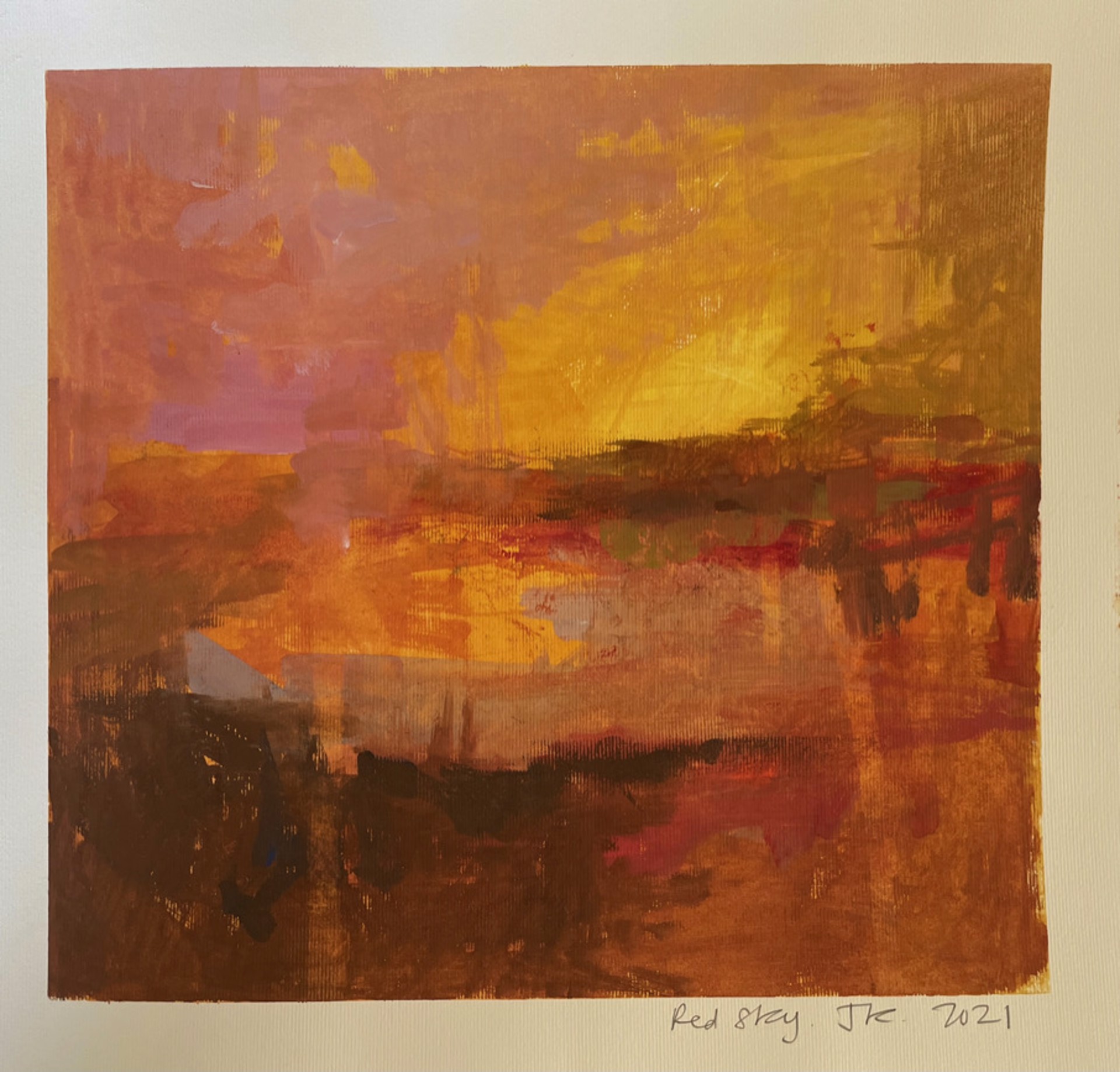 Red Sky Study by Jane Kell