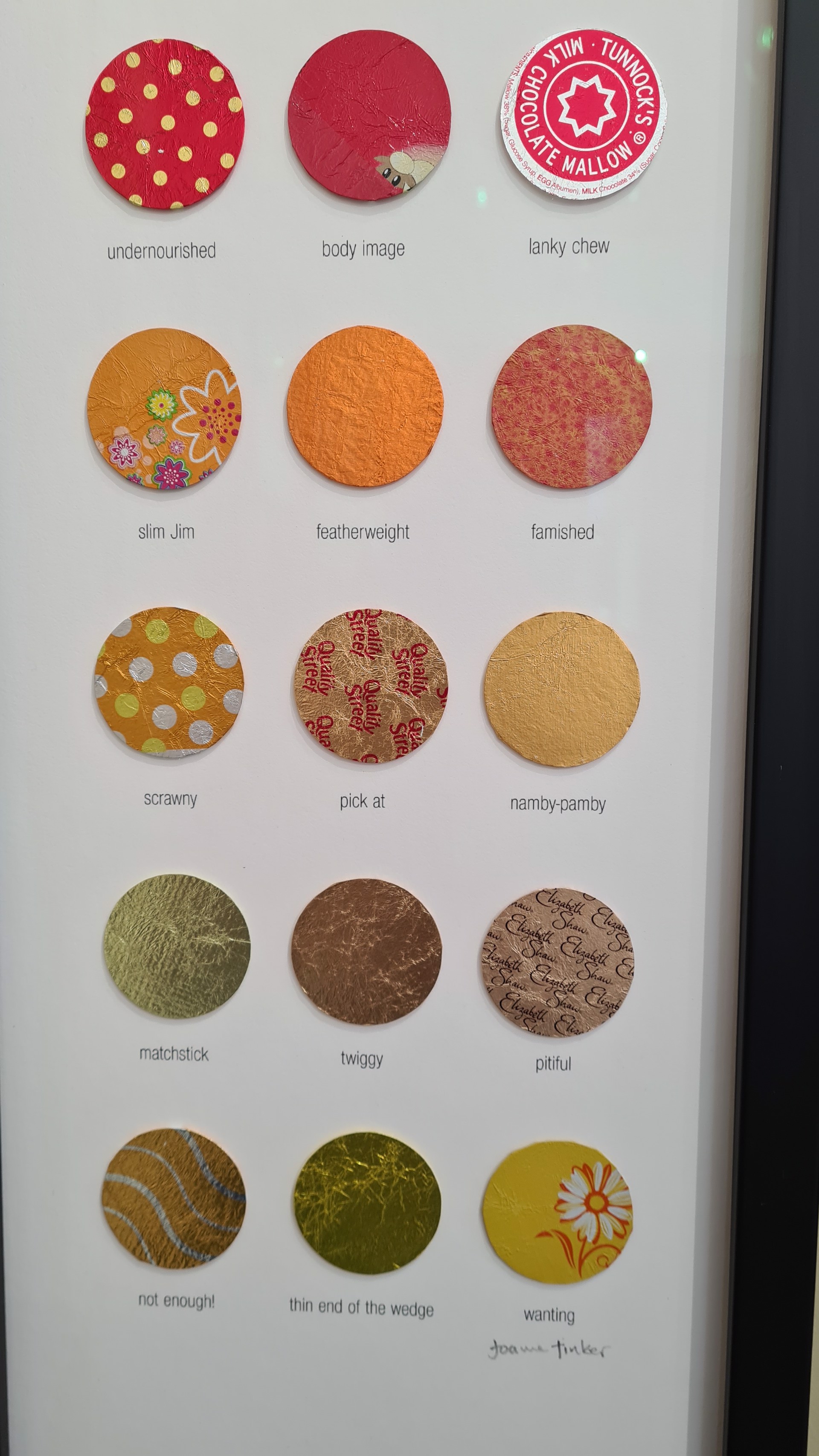 Abstinence - Colour Chart by Joanne Tinker