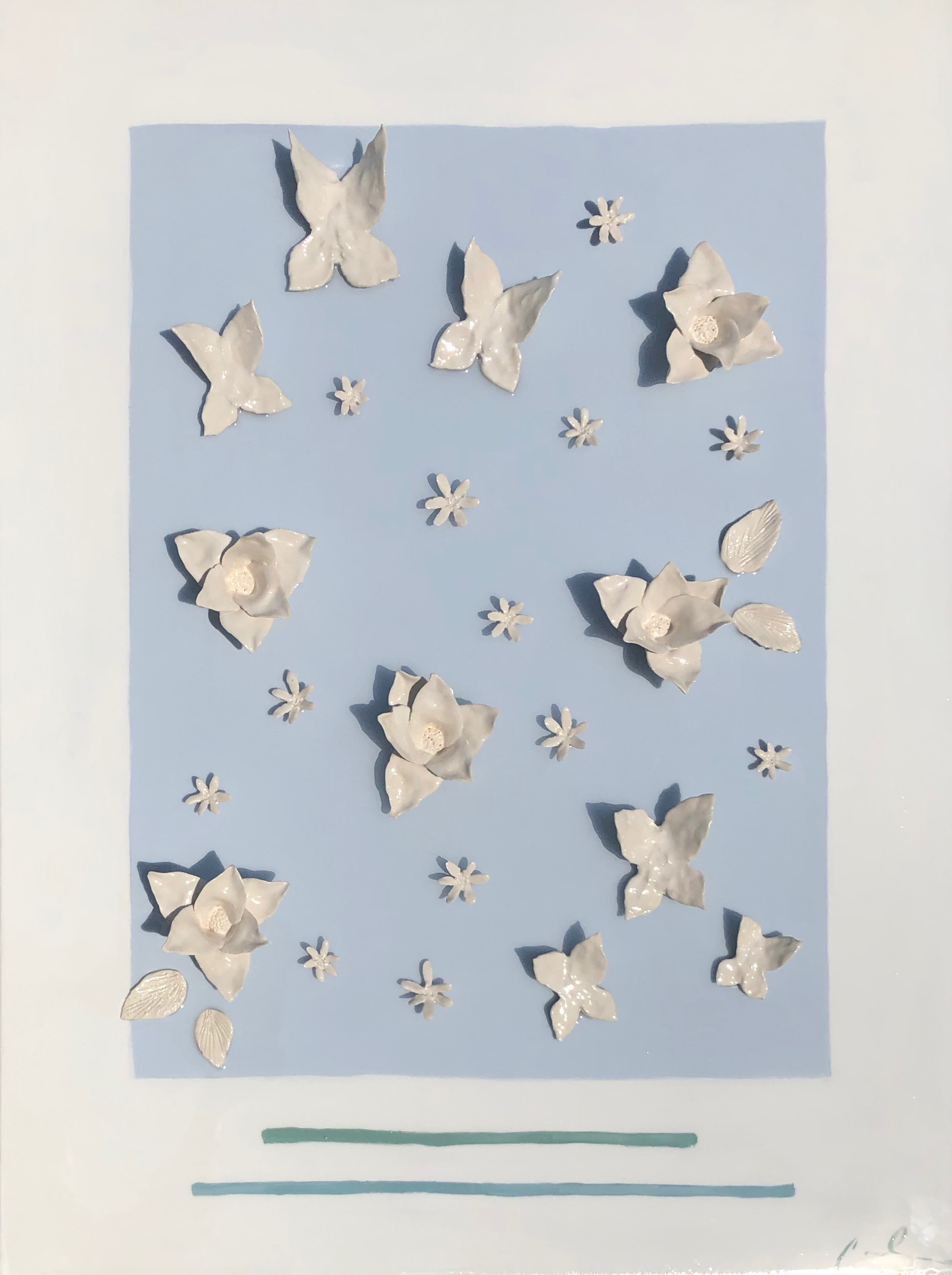 Blue Lagoon Flowers by Caroline Boykin