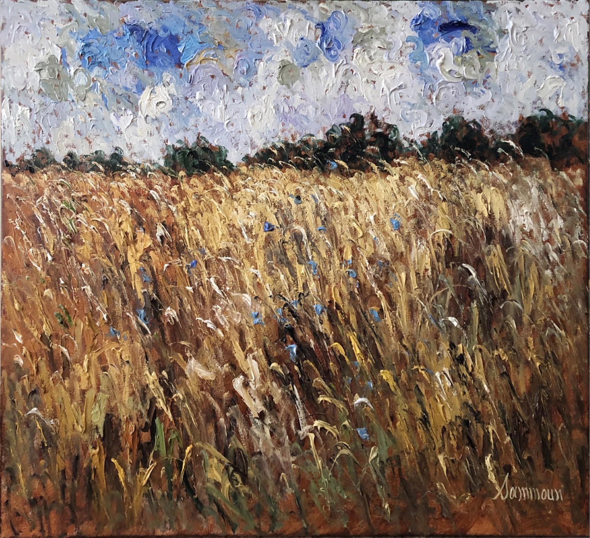 Wheat Field by Samir Sammoun