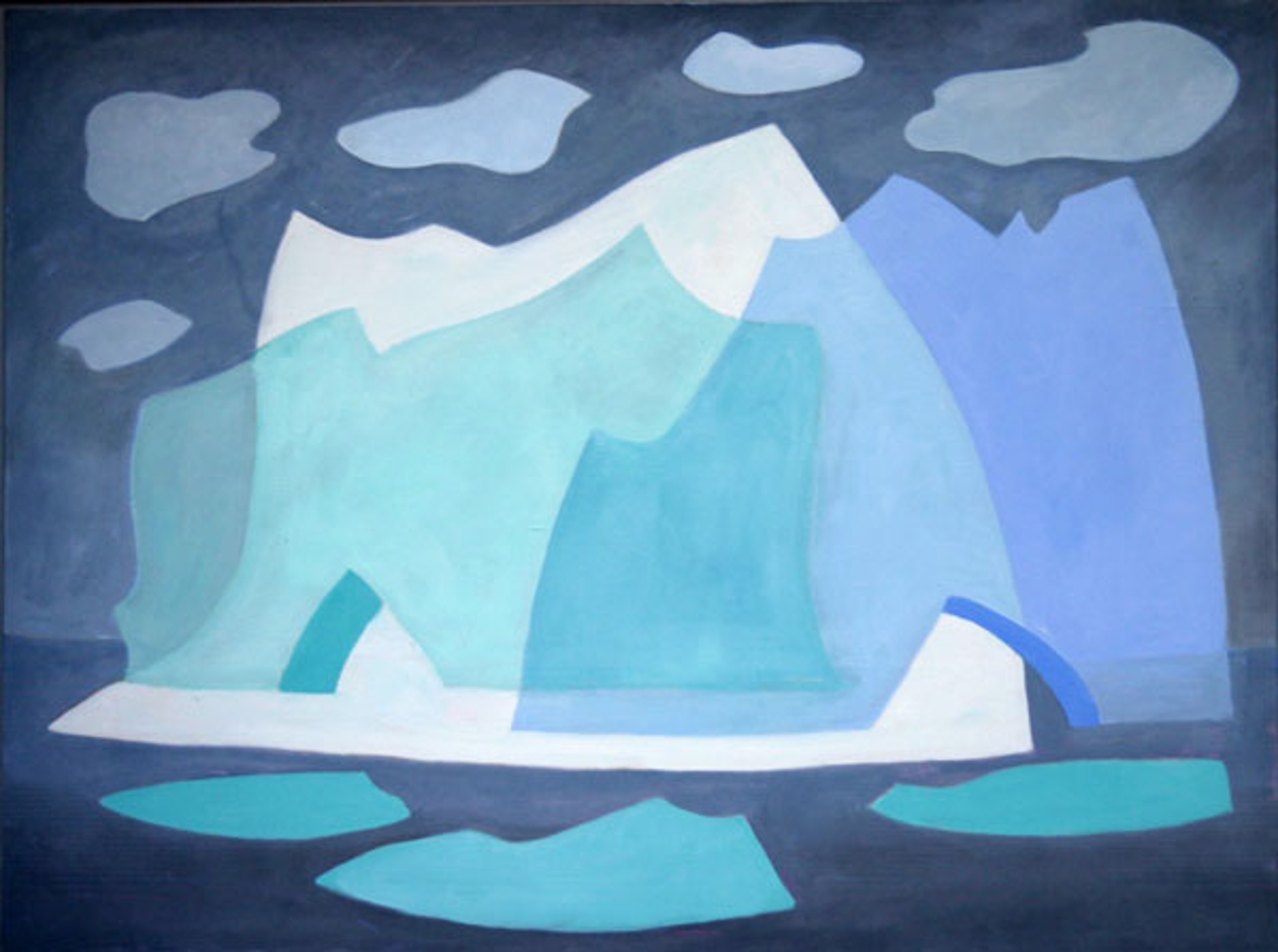 Untitled - Icebergs by Doris McCarthy