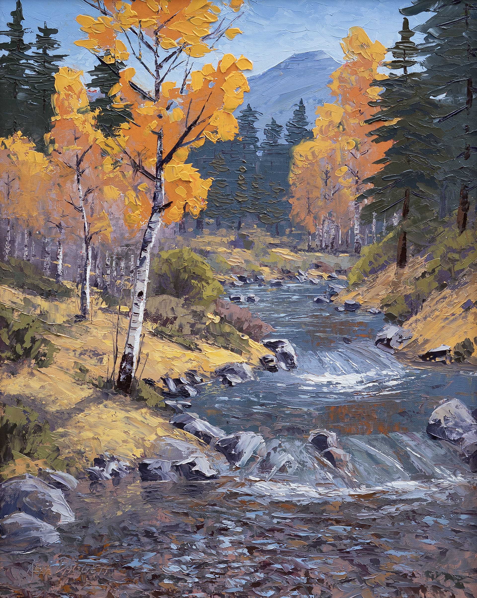 Autumn Stream II by Ken Daggett