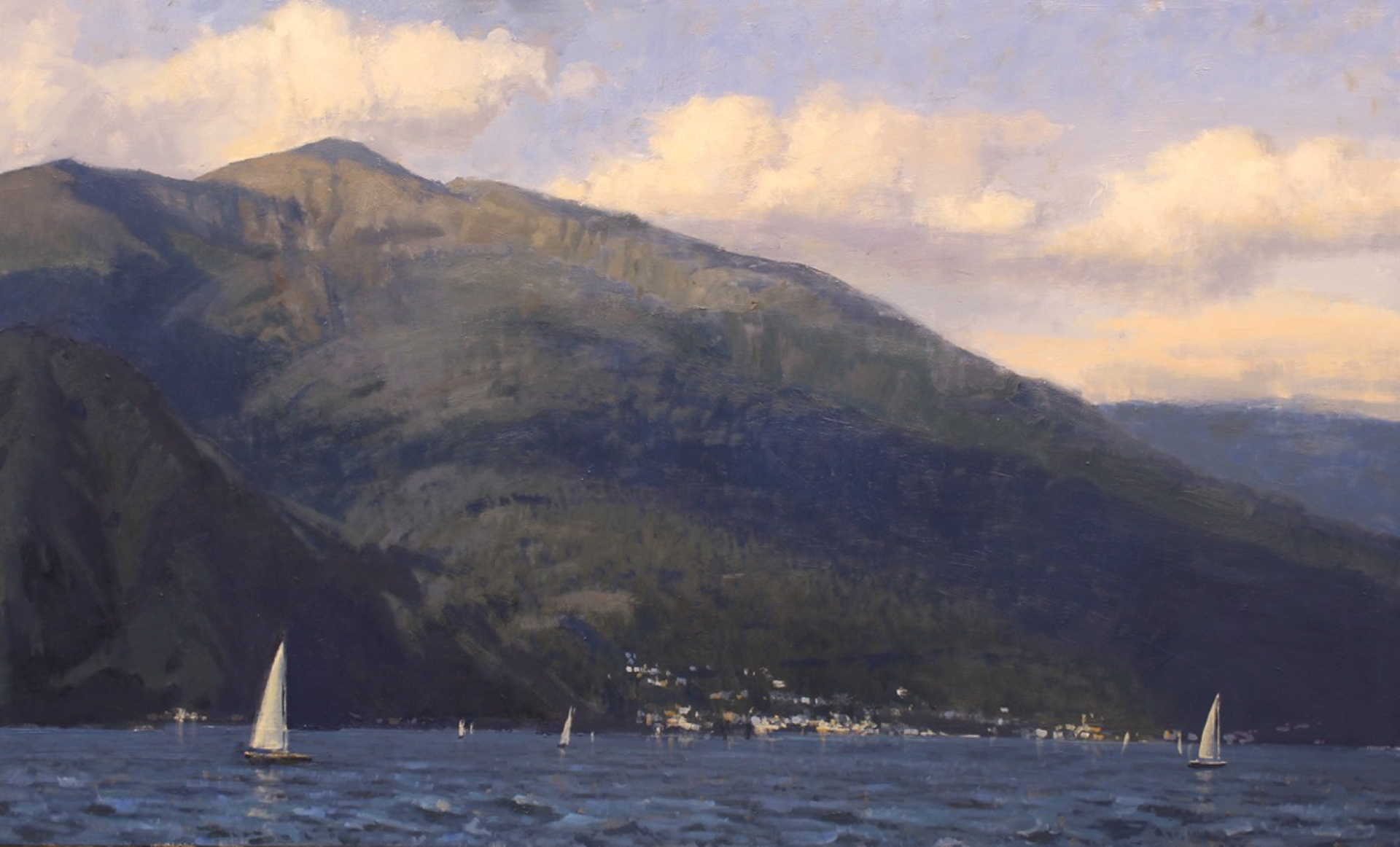 View Across Lake Como by Roger Dale Brown