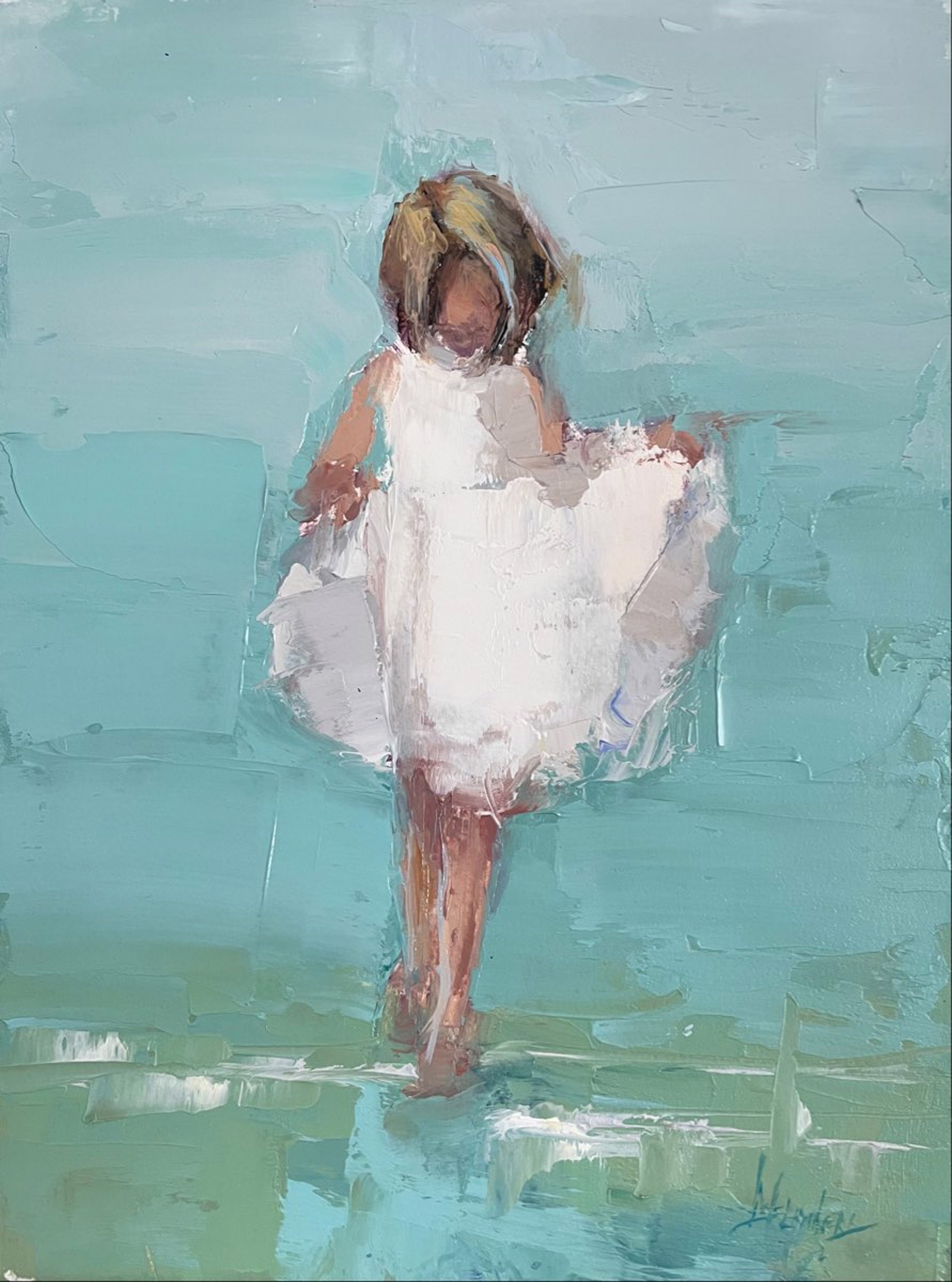 White Dress by Barbara Flowers