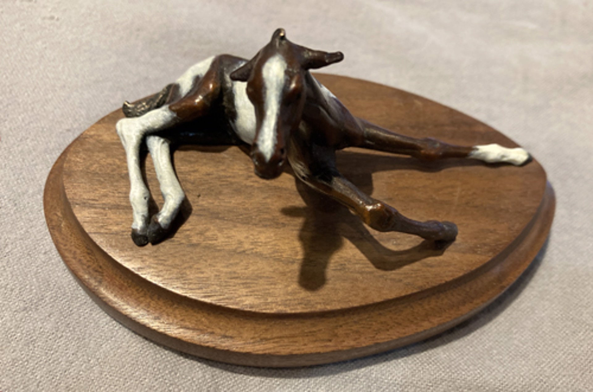 Wet Paint-Mini, on wood base by Cammie Lundeen