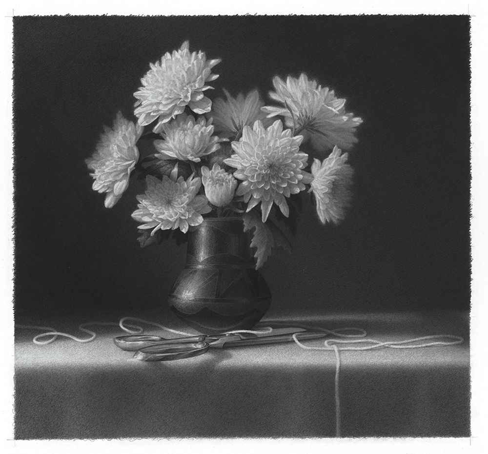 Mums with Scissors and String by Skip Steinworth