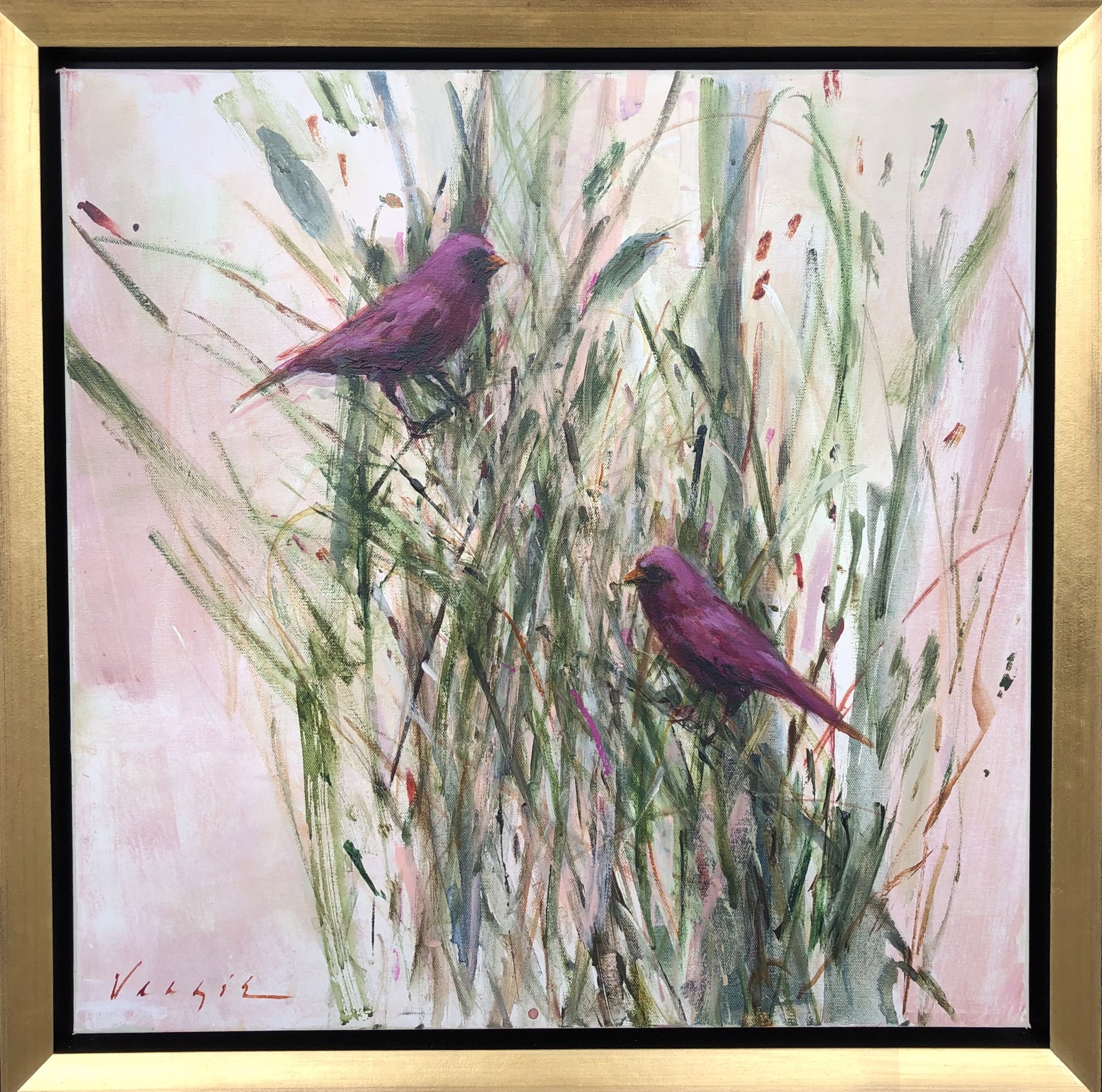 Pinky Birds Too by Mary Miller Veazie