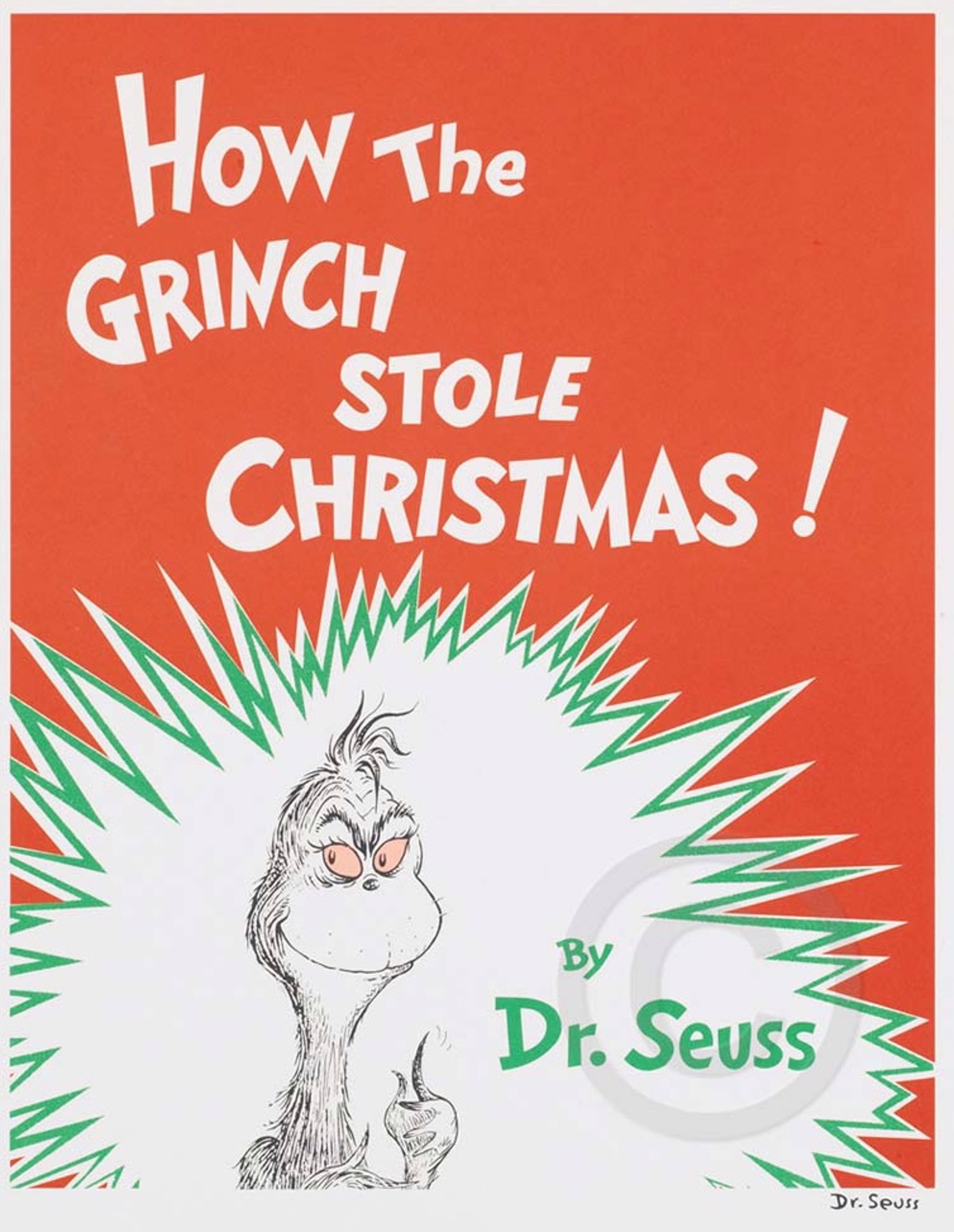 How The Grinch Stole Christmas - (Book Cover) by Dr. Seuss