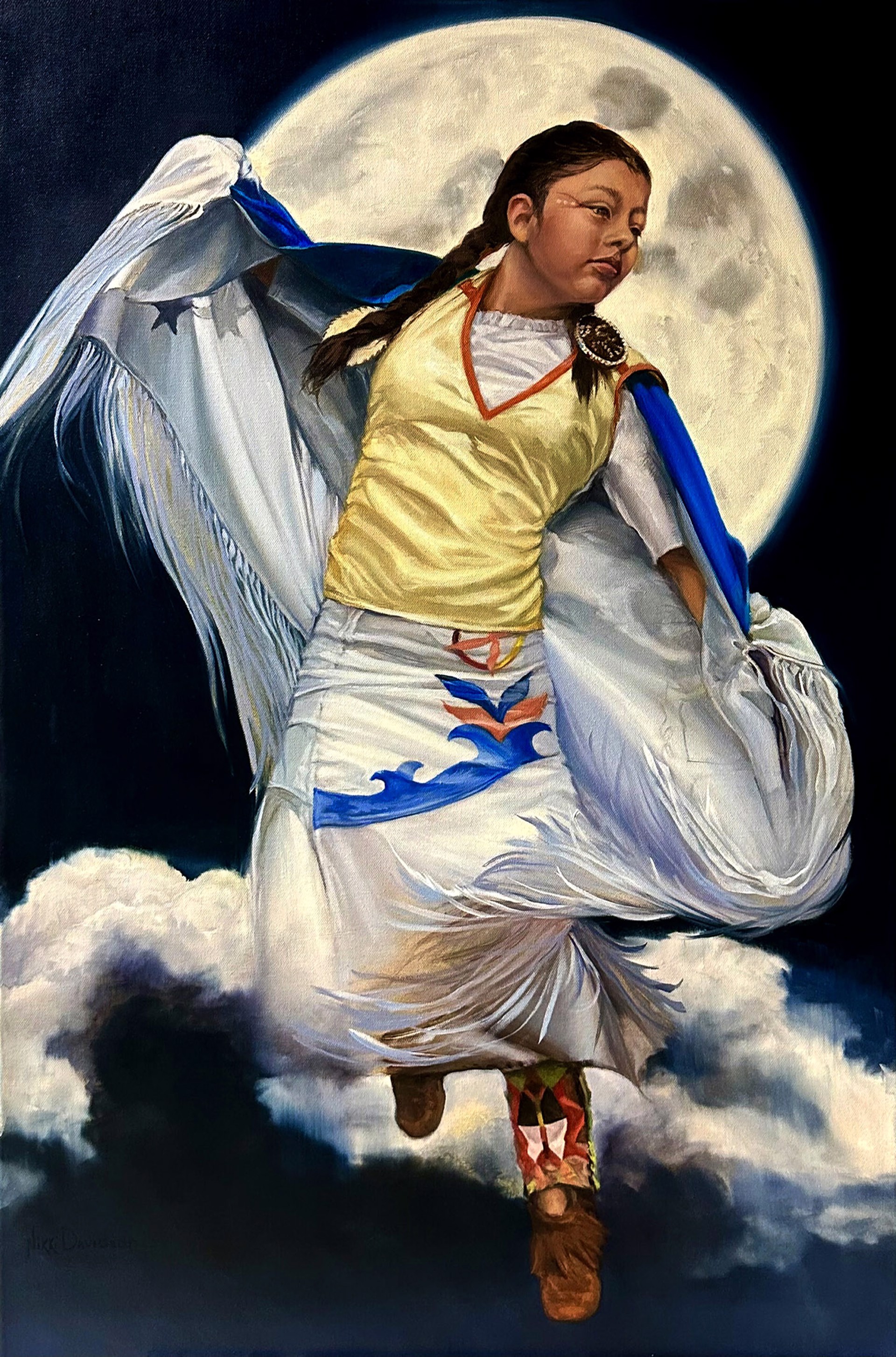 Nikki Davidson "Fly me to the Moon and Let me Dance Among the Stars" by Oil Painters of America