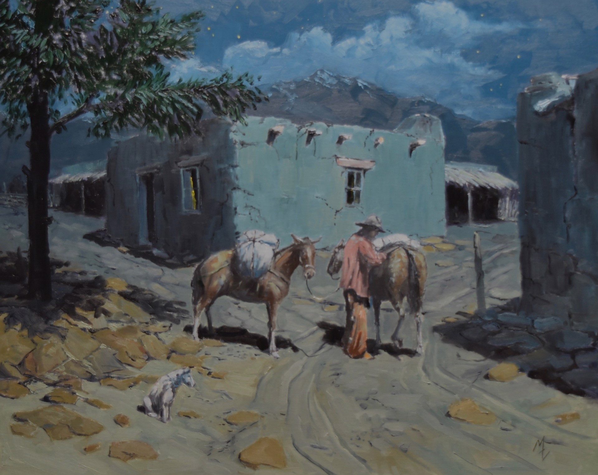 Travelers on the Camino Real by Michael Ome Untiedt