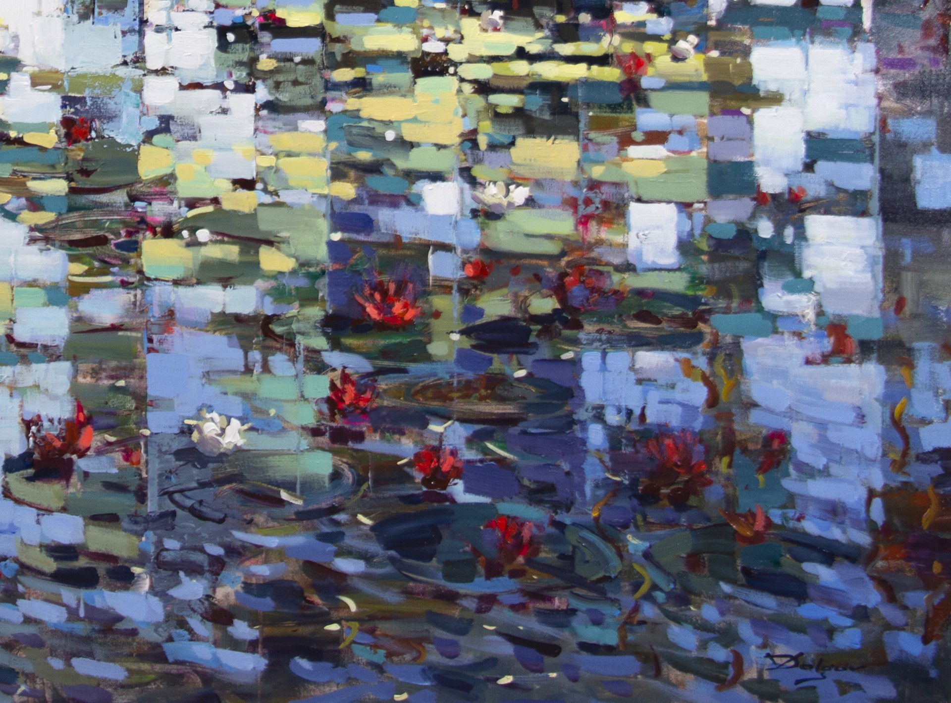Pond with Lilies by Vadim Dolgov