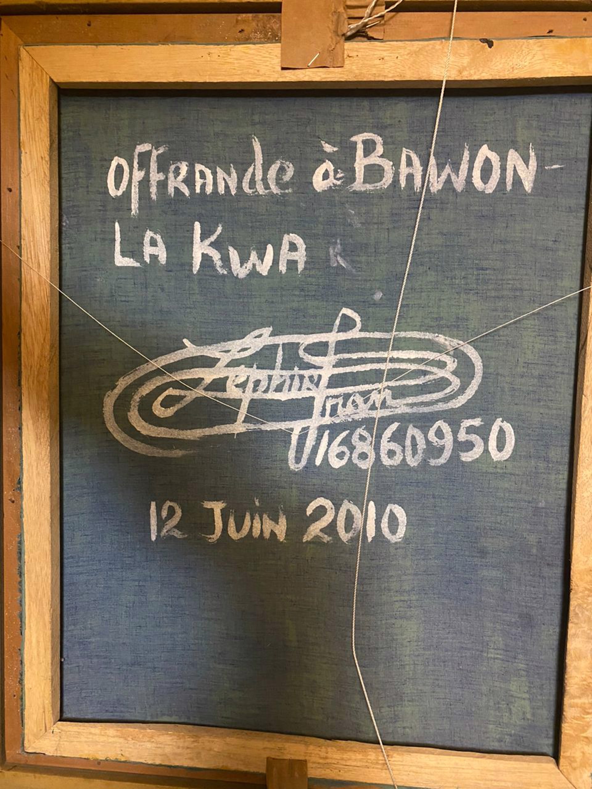 "Offrande a Bawon La Kwa" #11JN-HA by Frantz Zephirin (Haitian, b.1968)