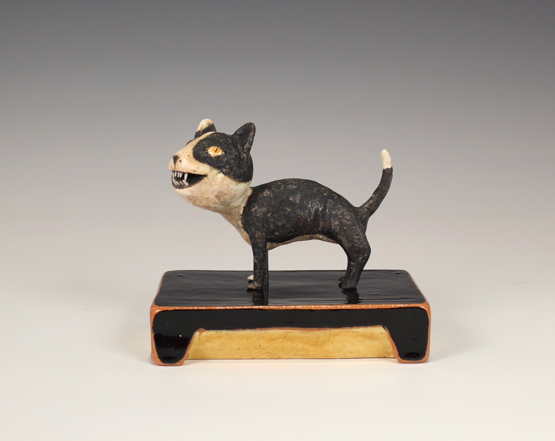 (B&W) Cat on (Black) Base by Wesley Anderegg