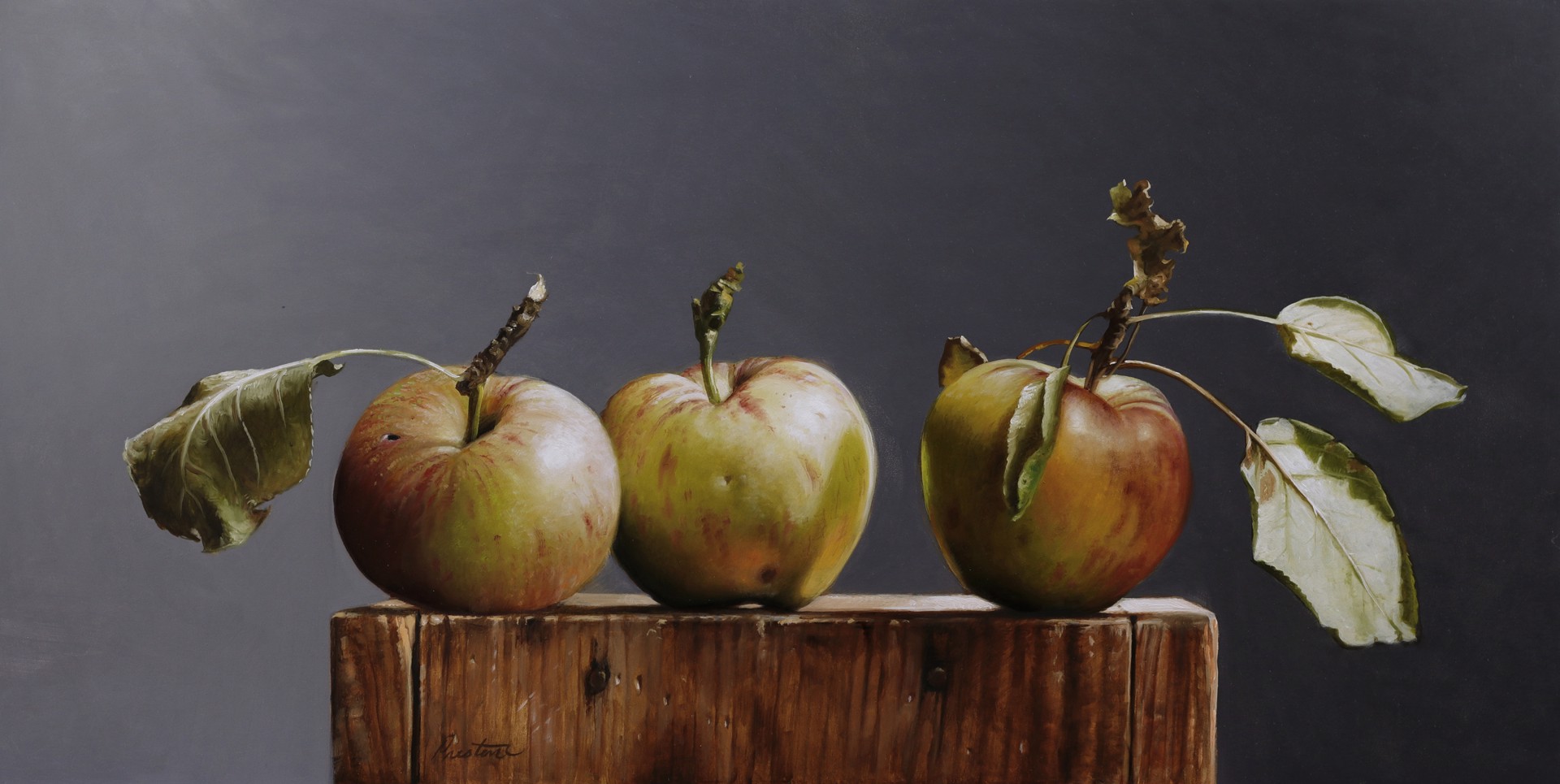 Three Apples by Larry Preston