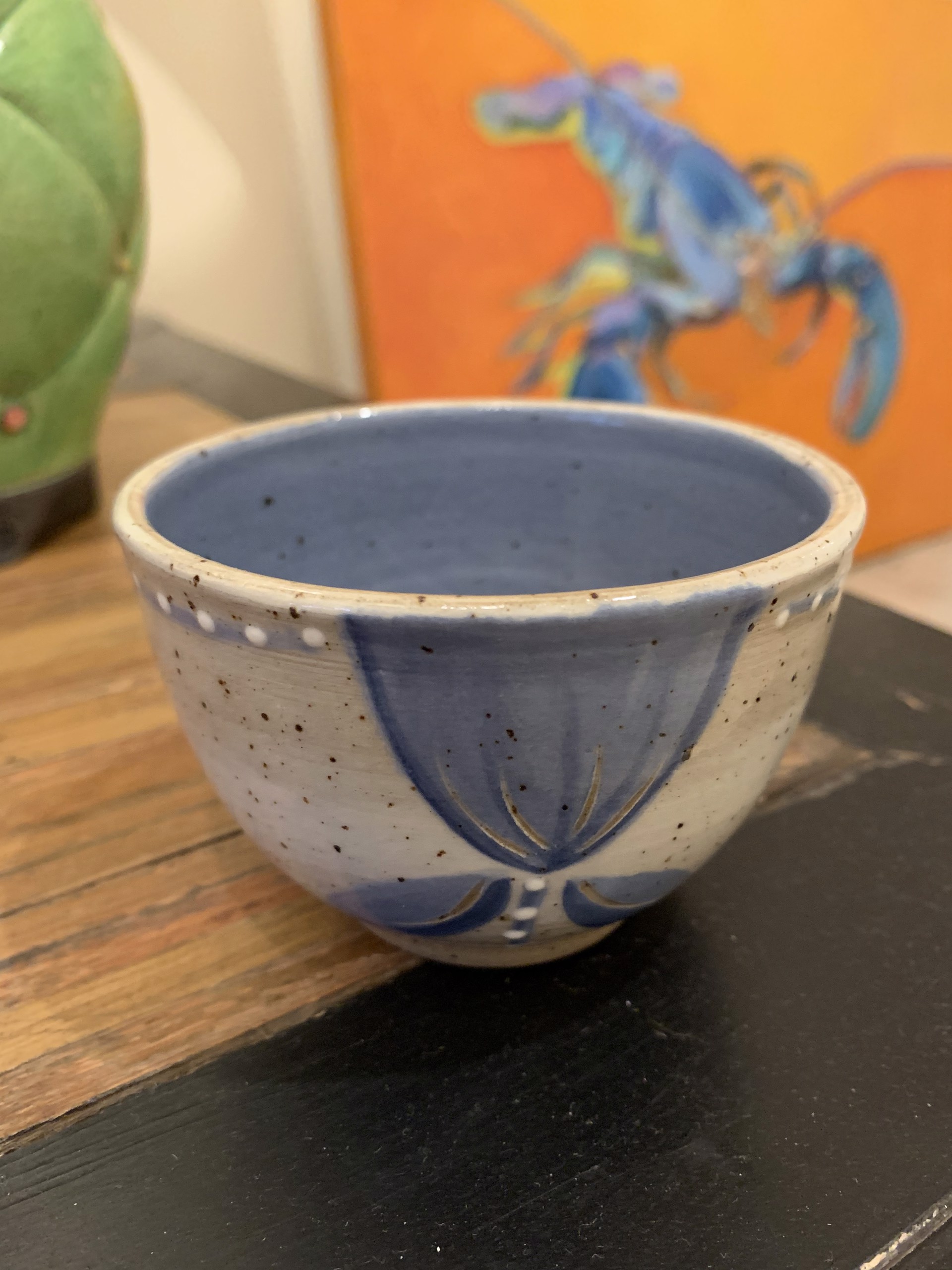Blue and white bowl by Marti Boykin-Wallace