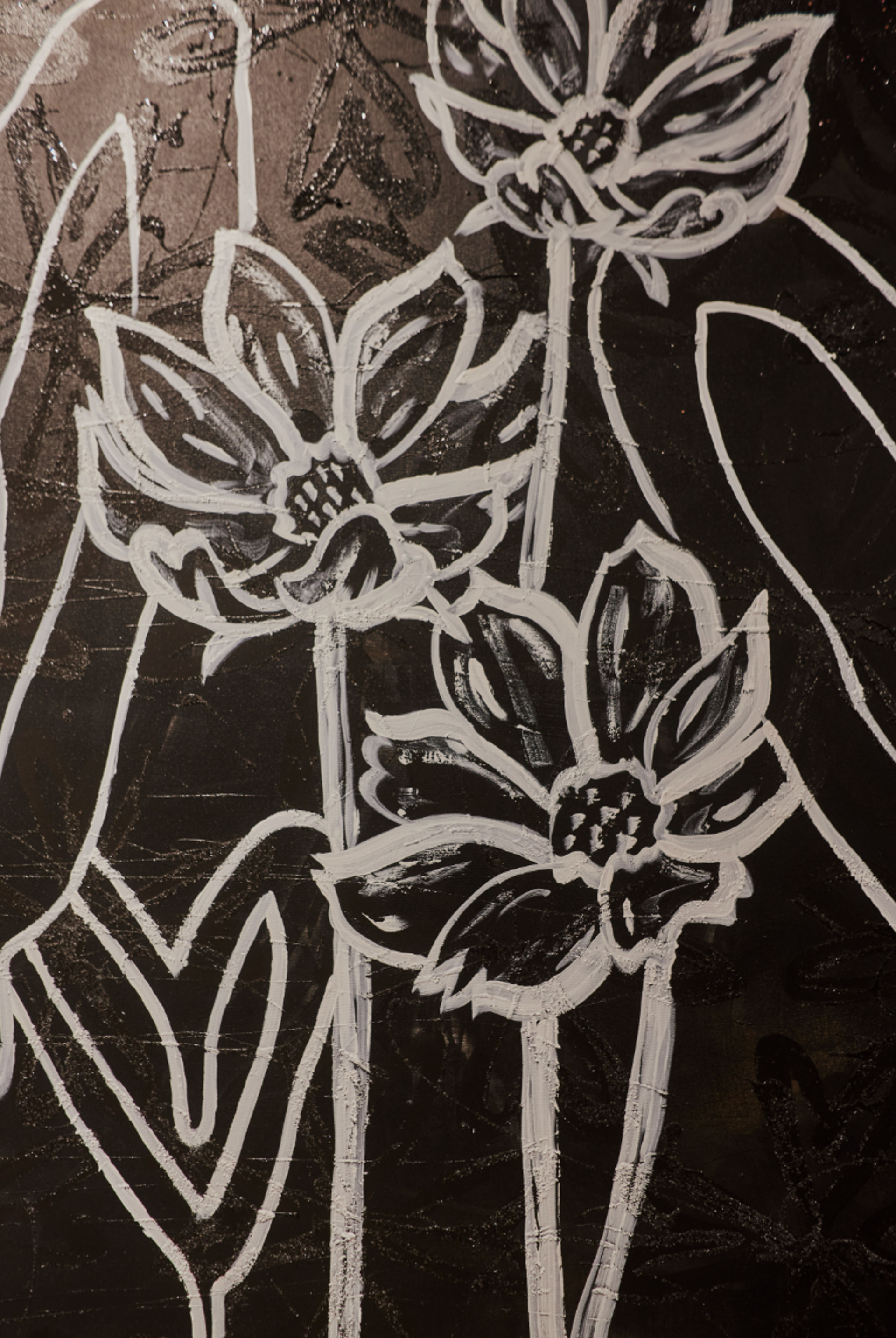 Floral Black & White by Anthony Ricciardi