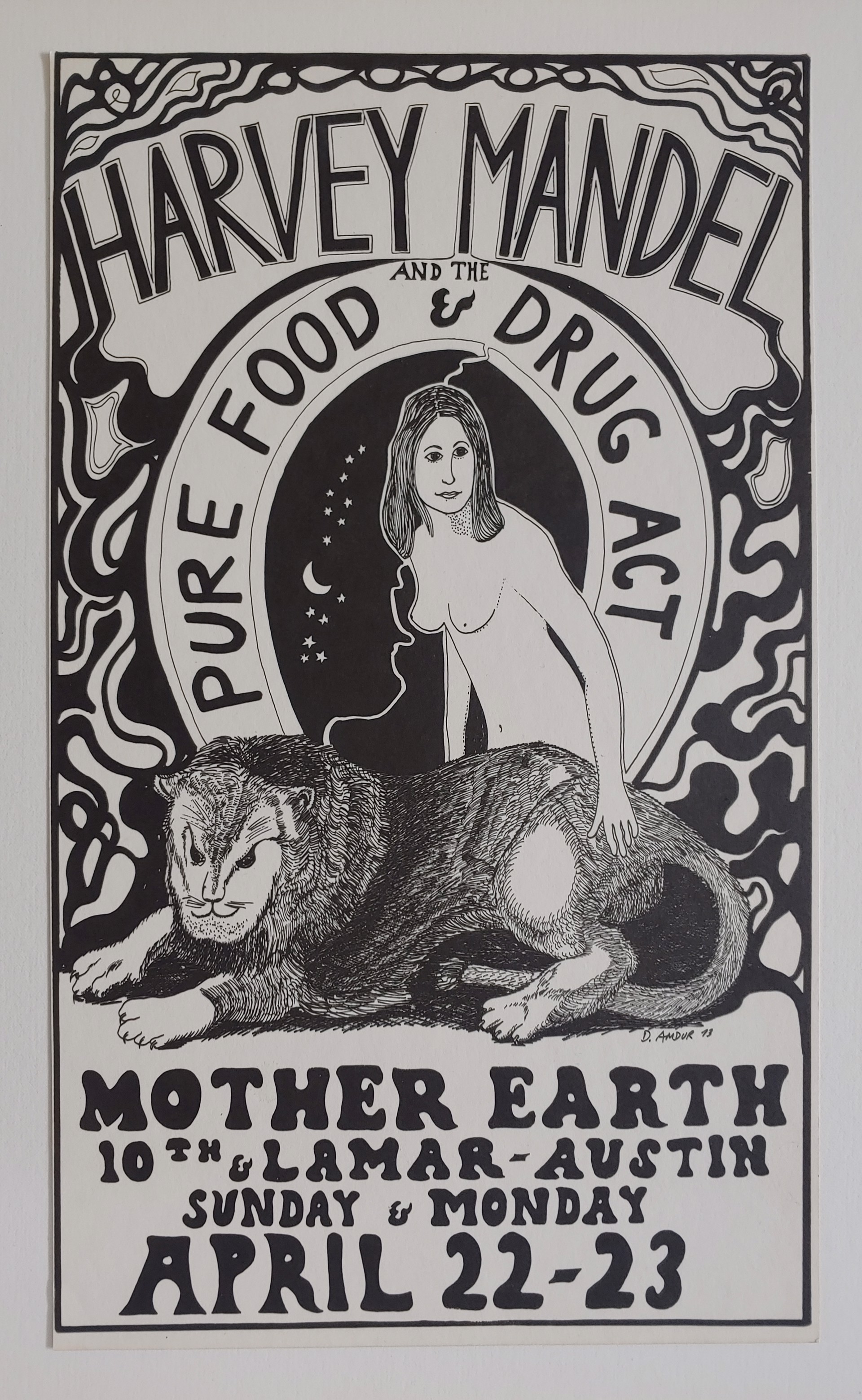 Harvey Mandel and the Pure Food & Drug Act Poster by David Amdur