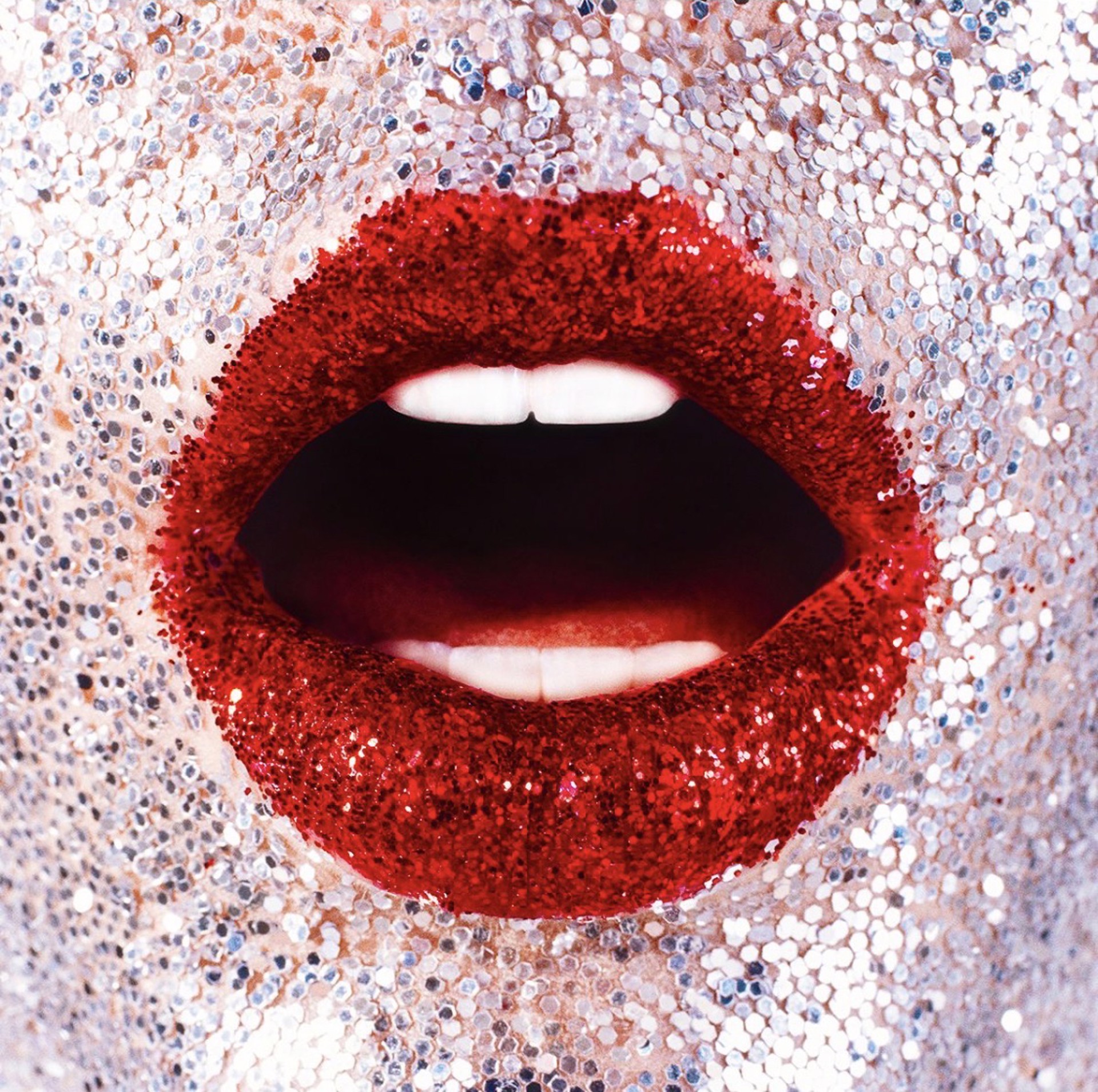Glitter Lips by Tyler Shields