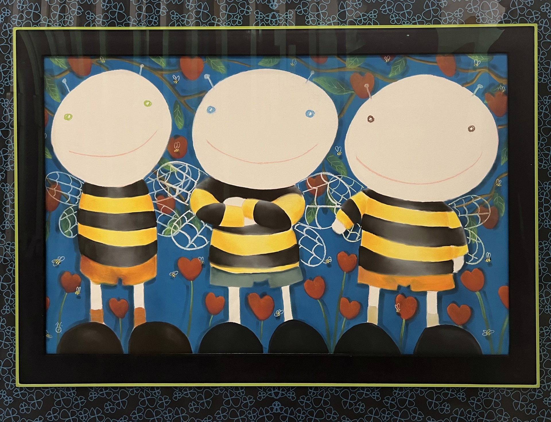 Three Bees by Mackenzie Thorpe