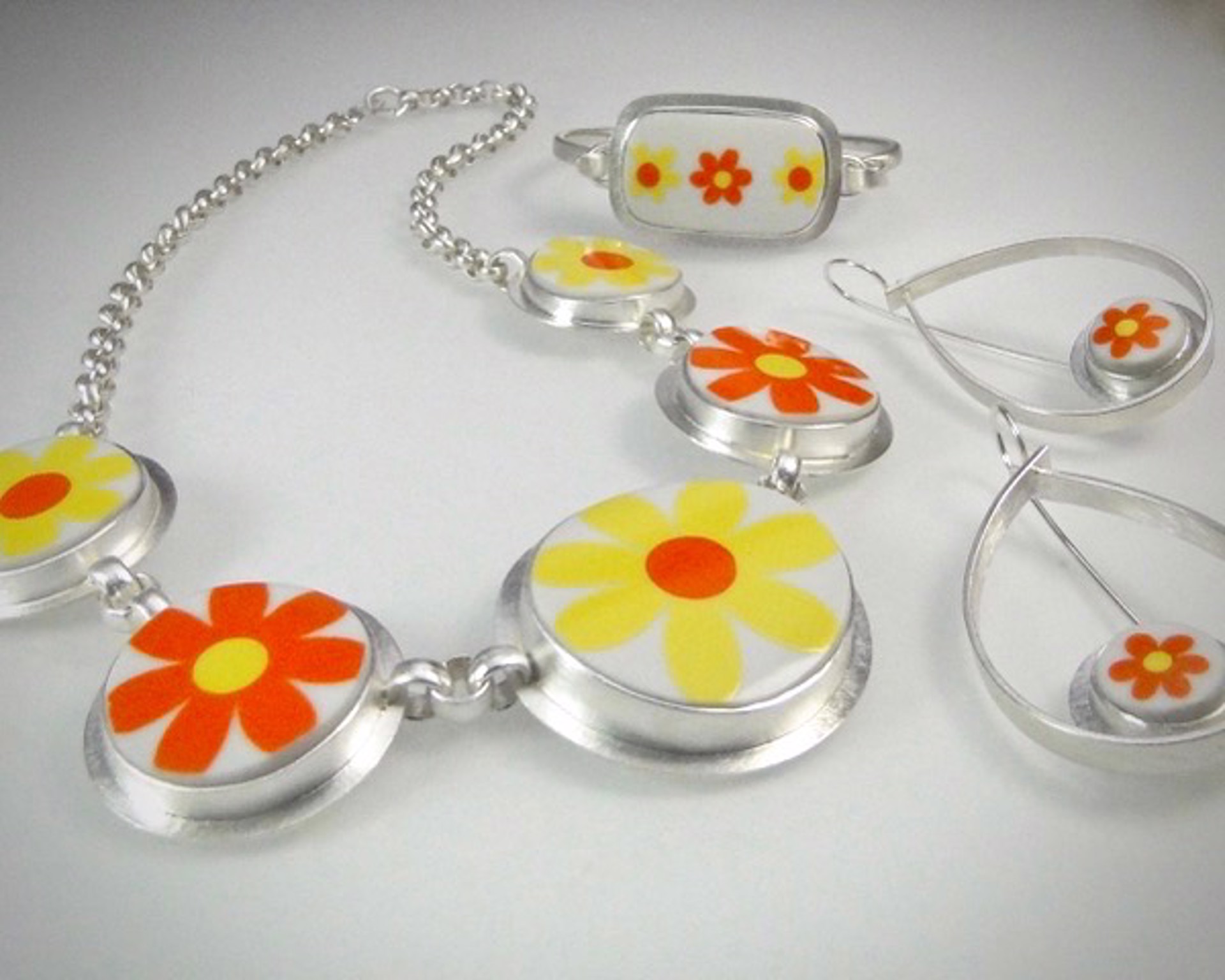 Retro Flower Necklace by AMY FAUST