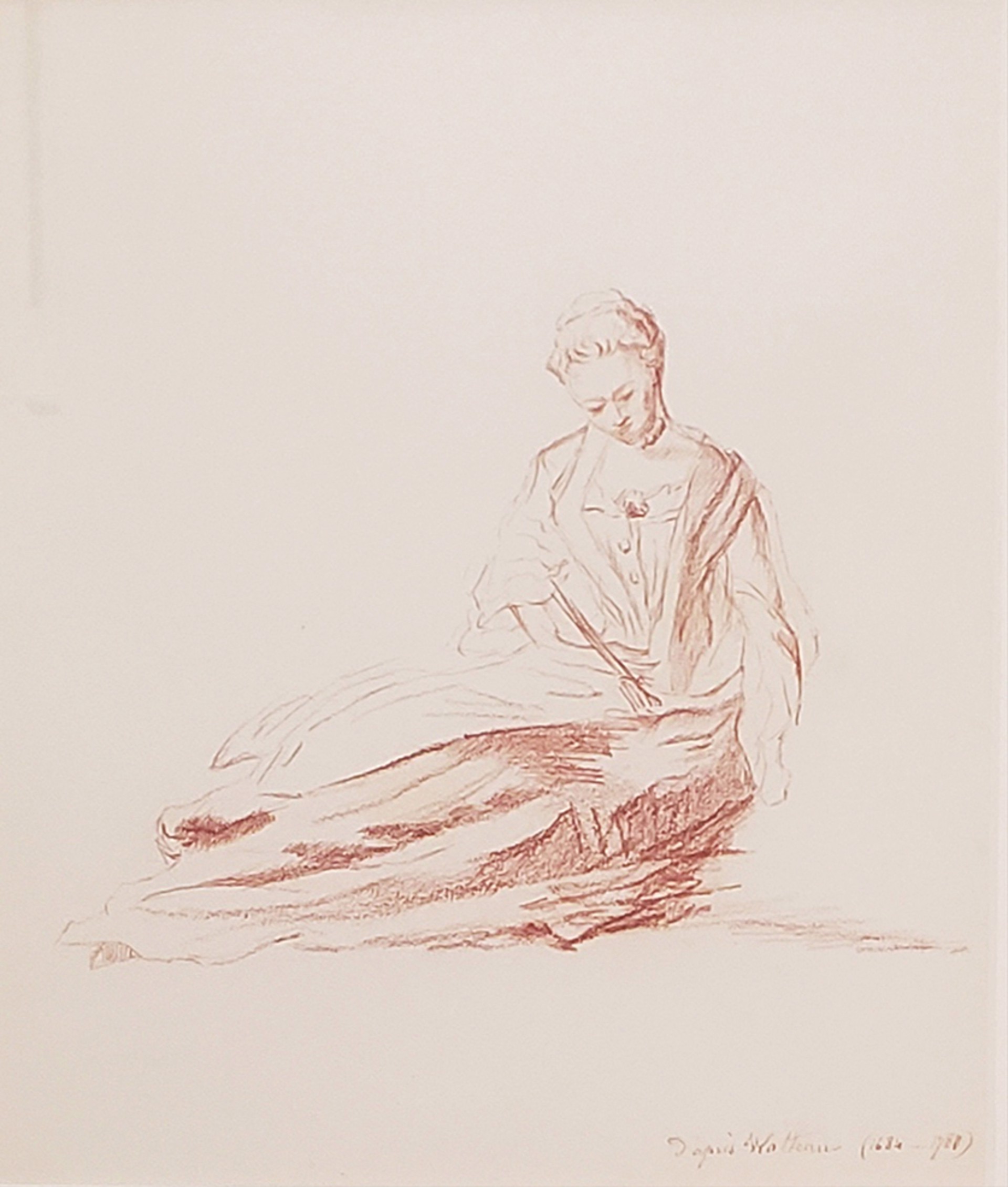 Seated Woman after Watteau by European