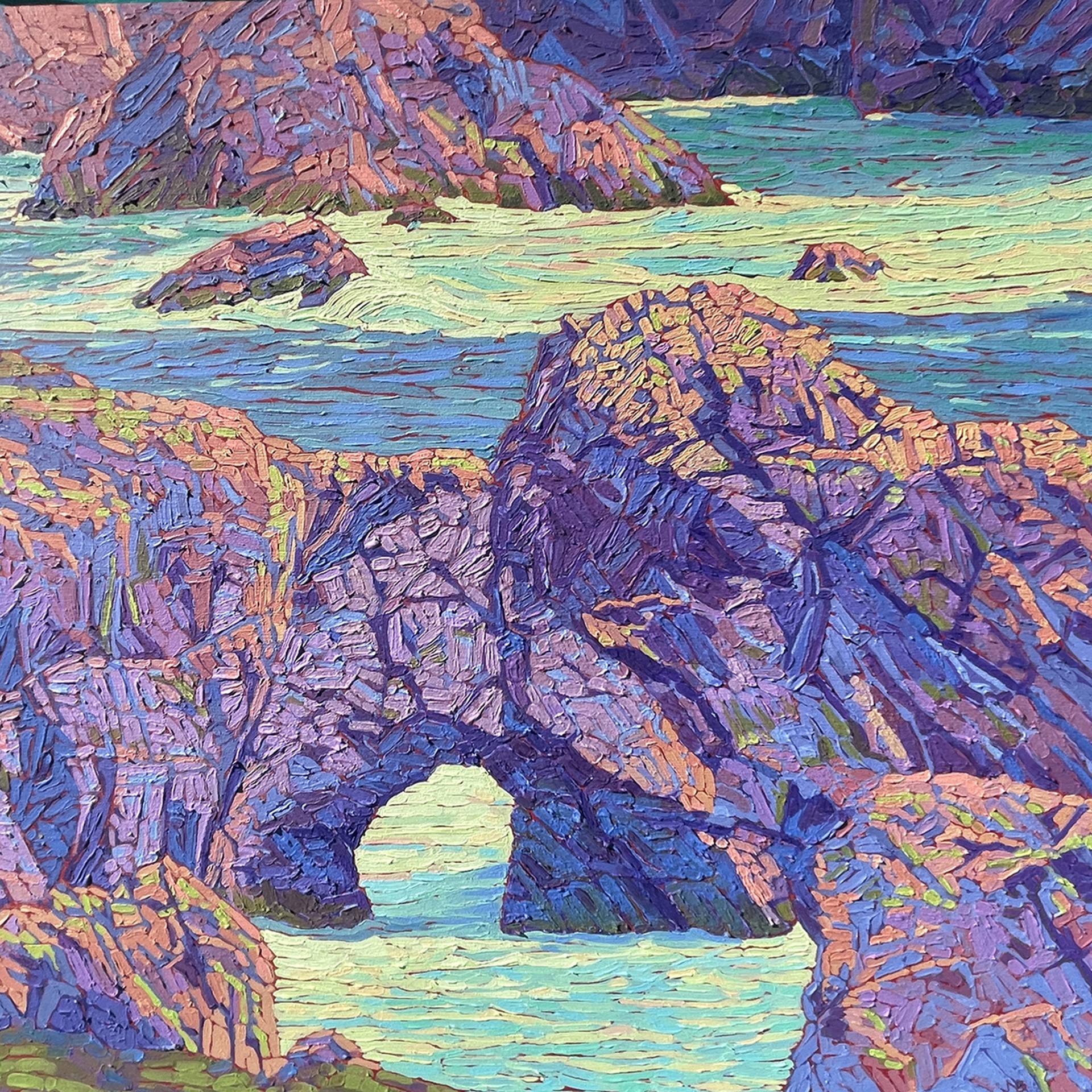 Great Stone Arch Study, Rocky Point, Big Sur by Jeffrey Becom