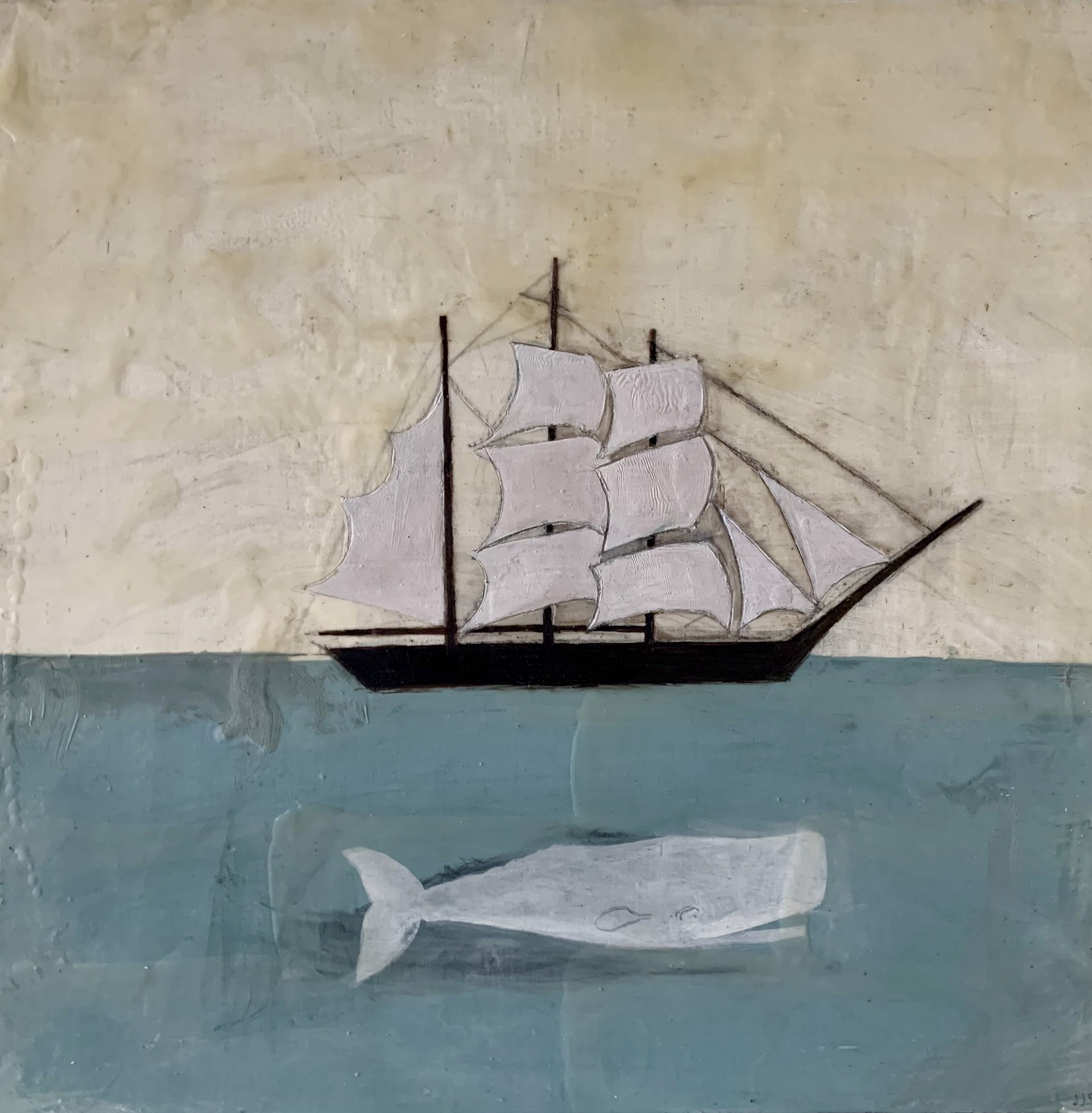 Ship and Whale by Jeni Stallings