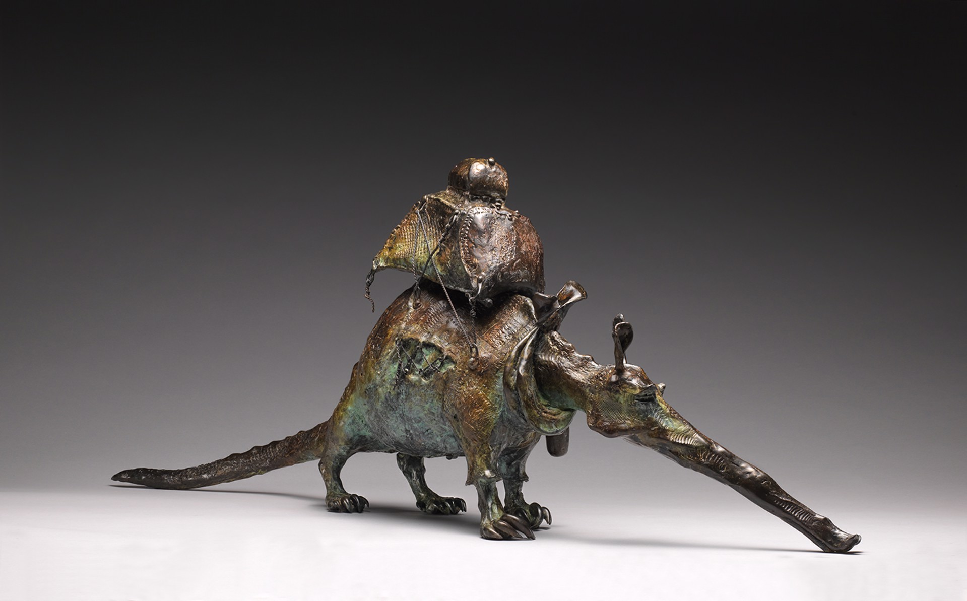 Aardvark in Plaid by David Crawford Bronze Coast Gallery