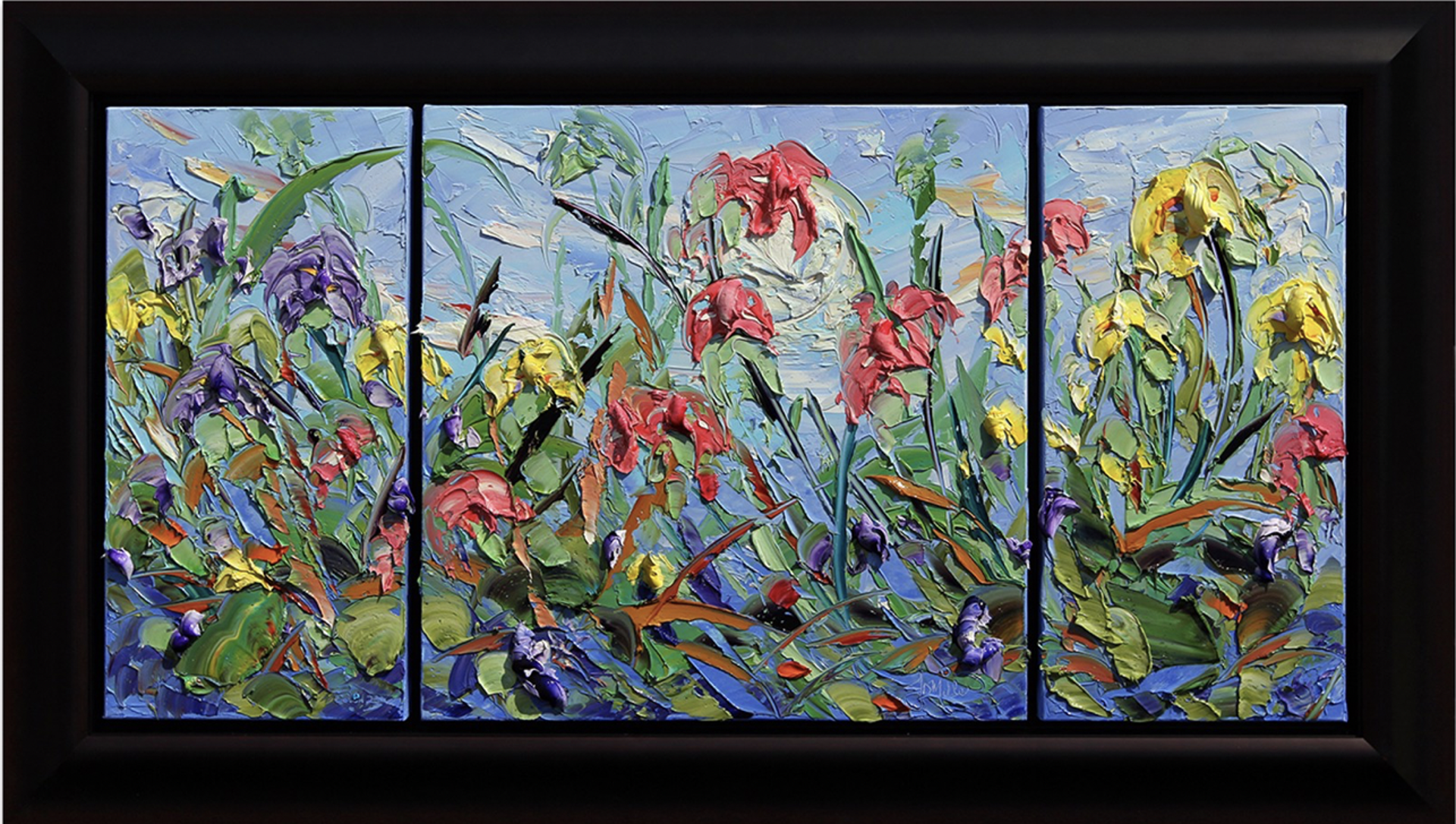 Enchanted Garden Triptych by JD Miller