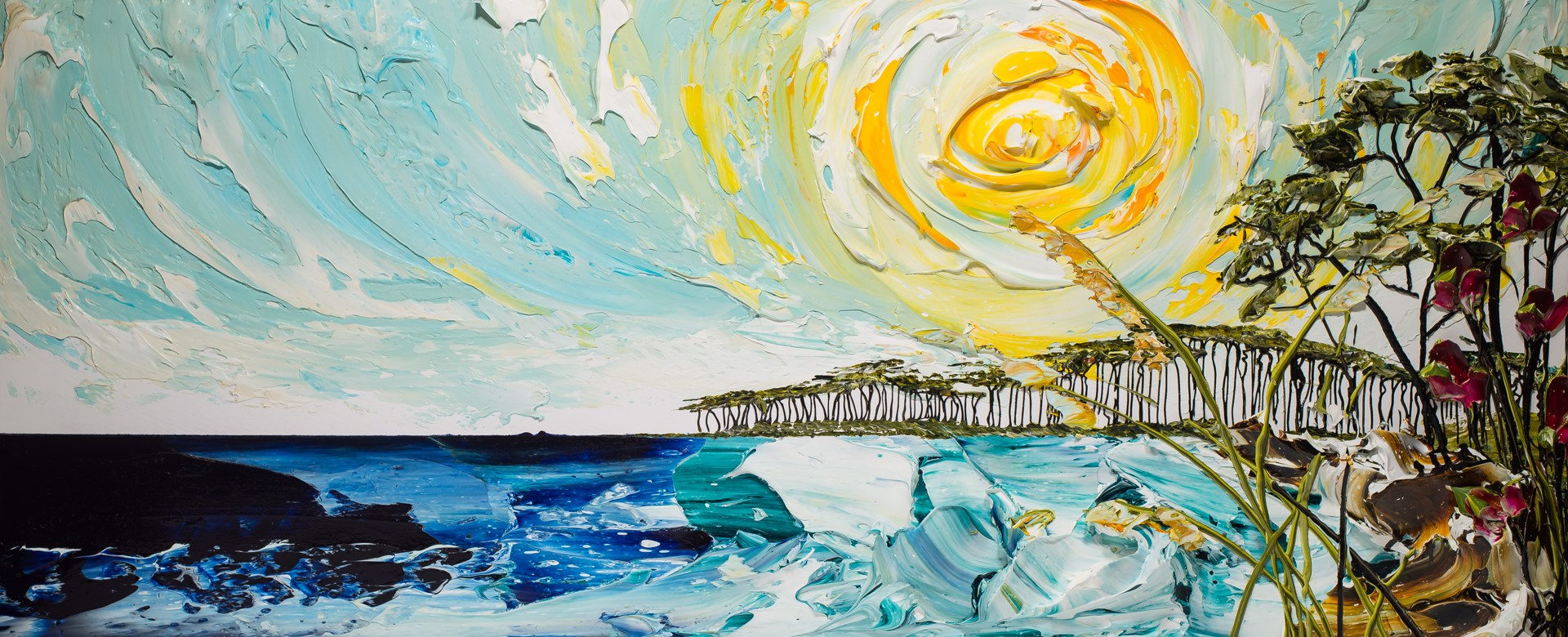 (SOLD) SEASCAPE SS72X30-2018-330 by Justin Gaffrey