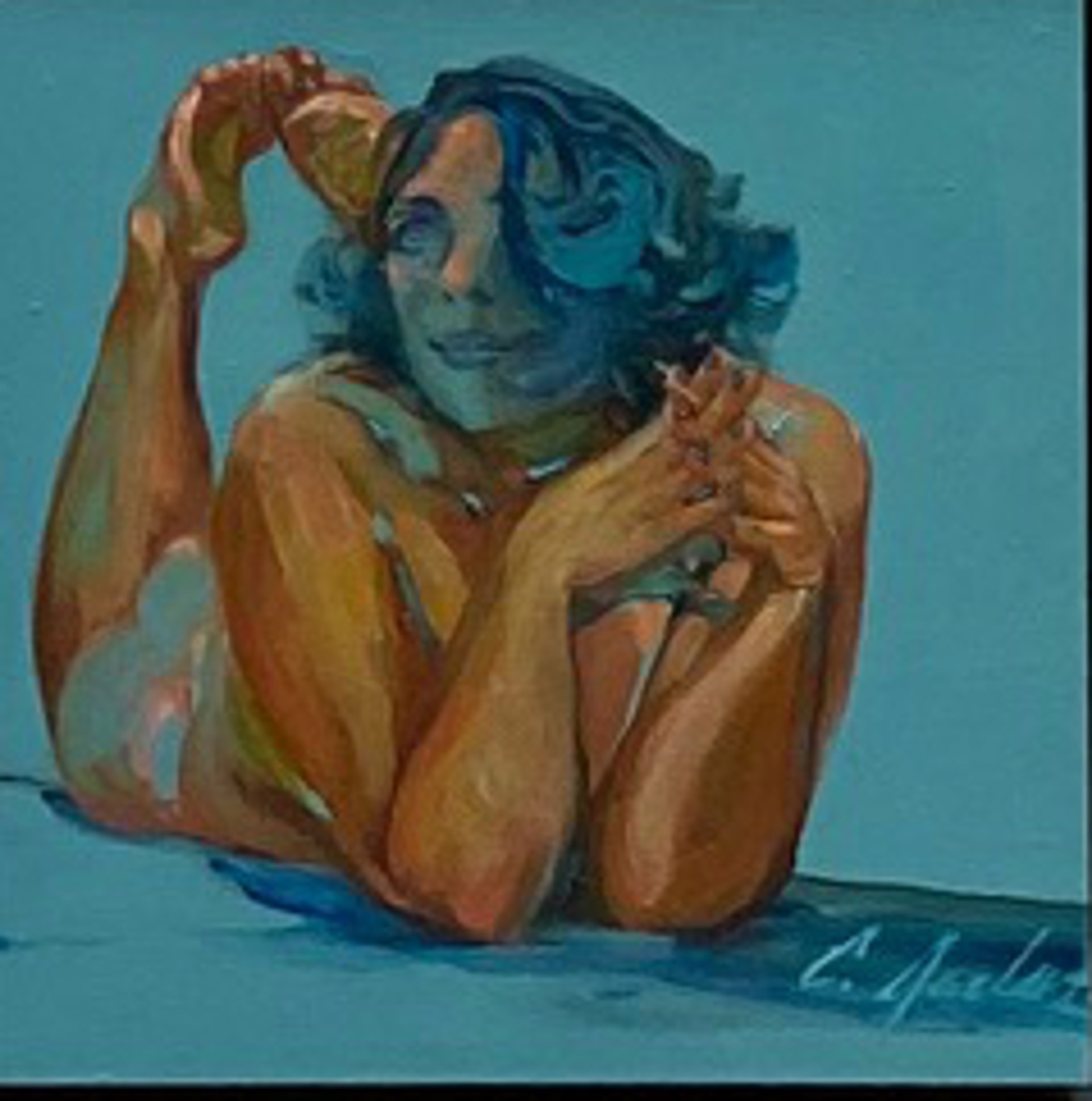 Blue Nude 4 by Carrie Jadus