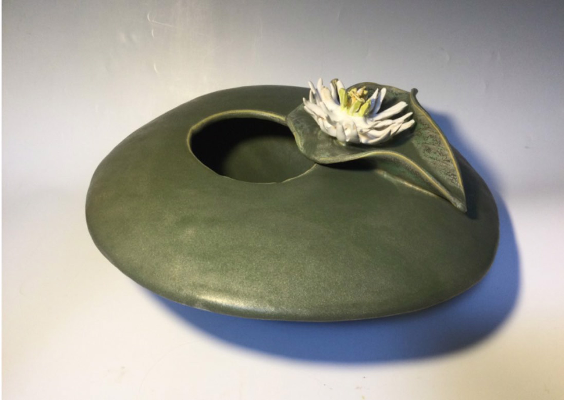 Lily Pad Vessel by Anna M. Elrod