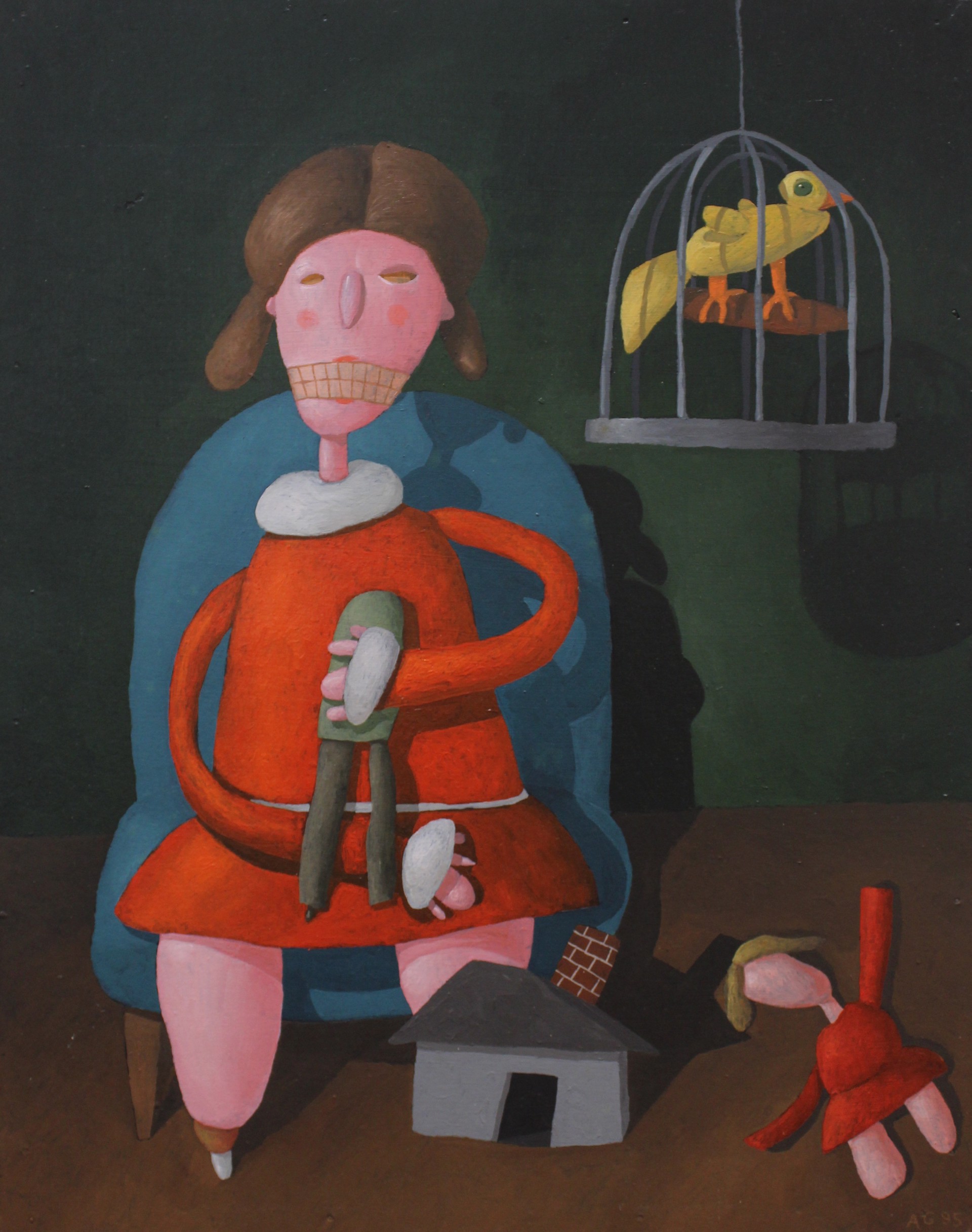 Girl with Doll by Alan Gerson