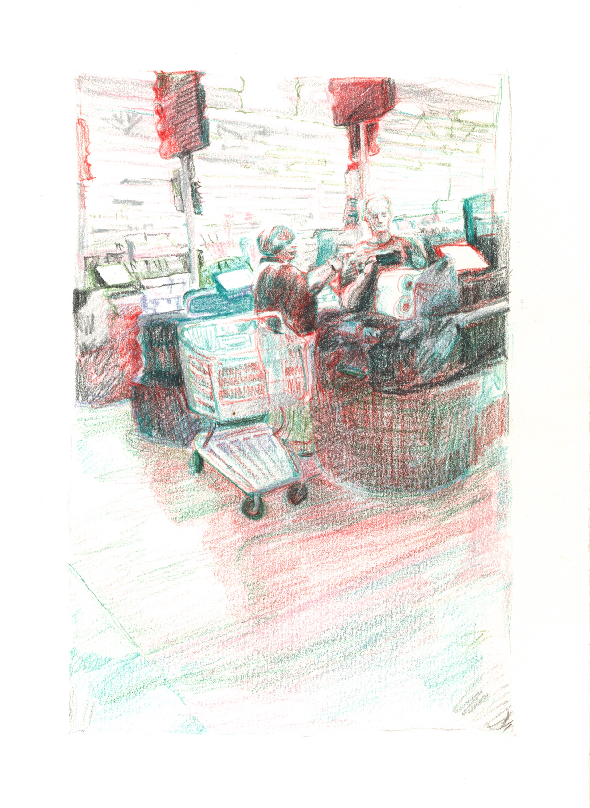 Marketplace/Cashier #1 by Eilis Crean