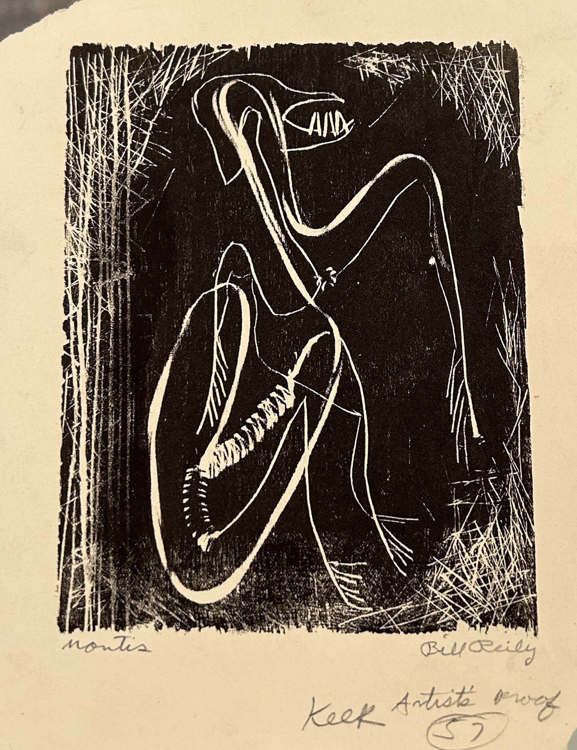 57. Mantis, Artist's Proof by Bill Reily - Prints