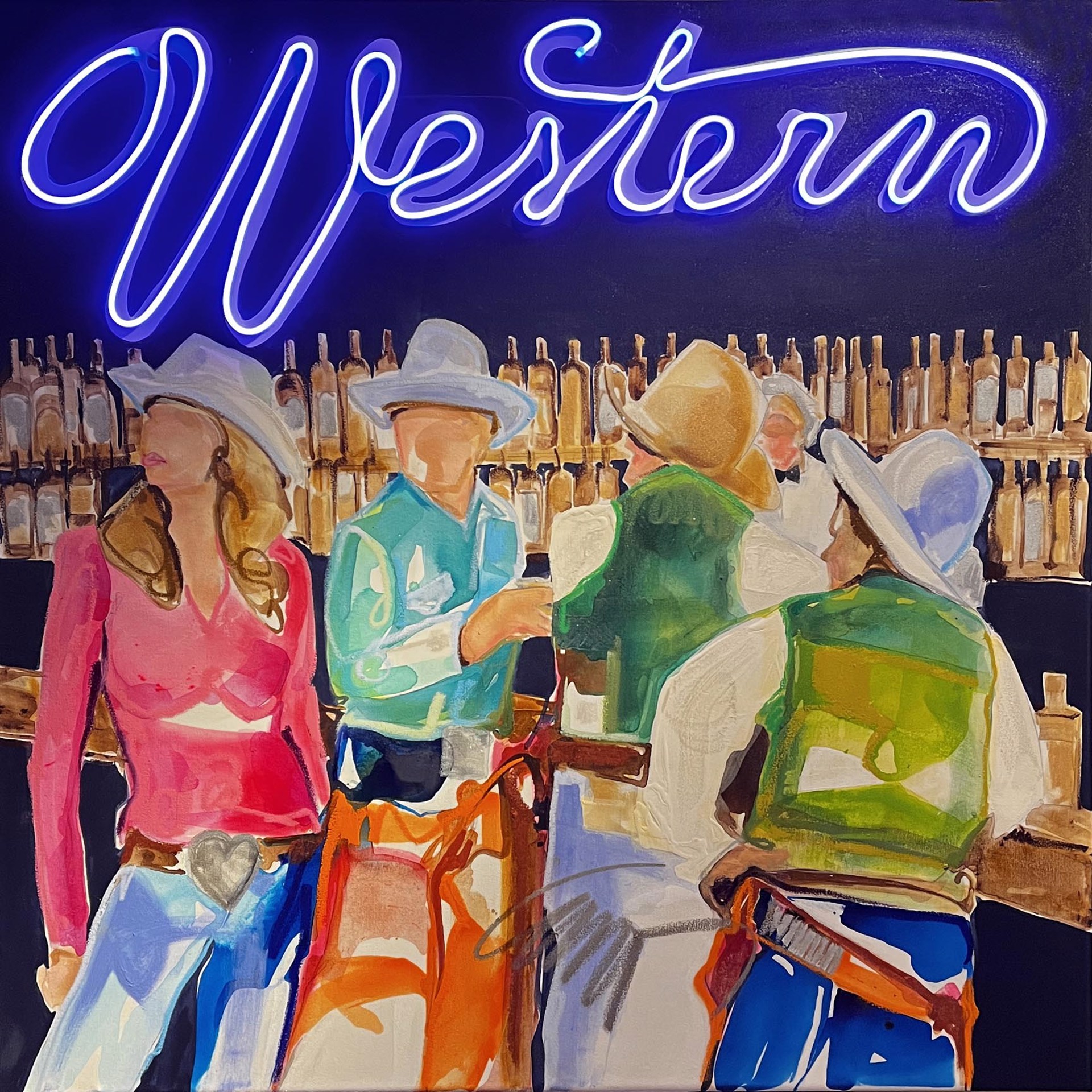 Weekend at the Western Saloon, Ladies Night by Carrie FELL
