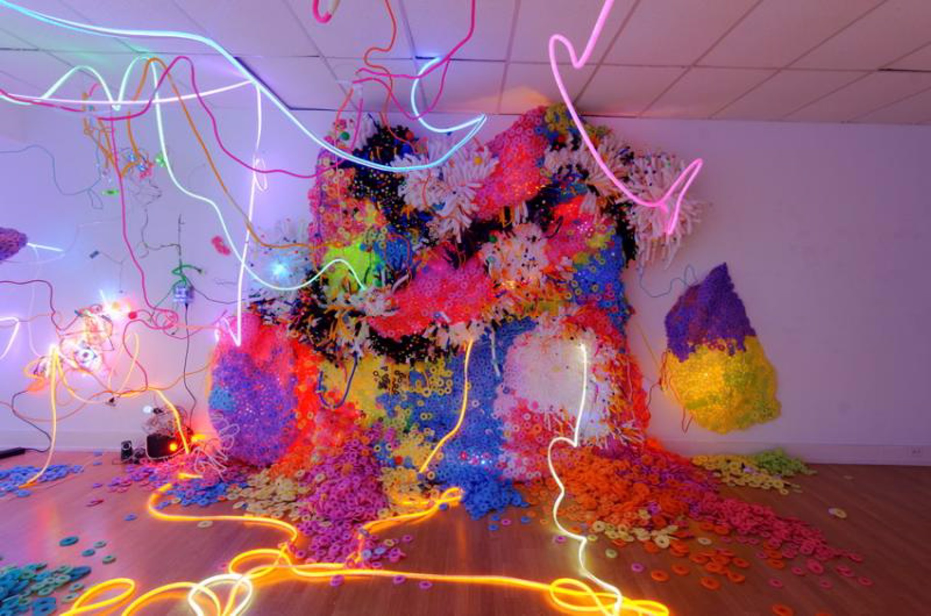 Site-specific installation at the Pearl Fincher Museum, Spring, Texas by Adela Andea