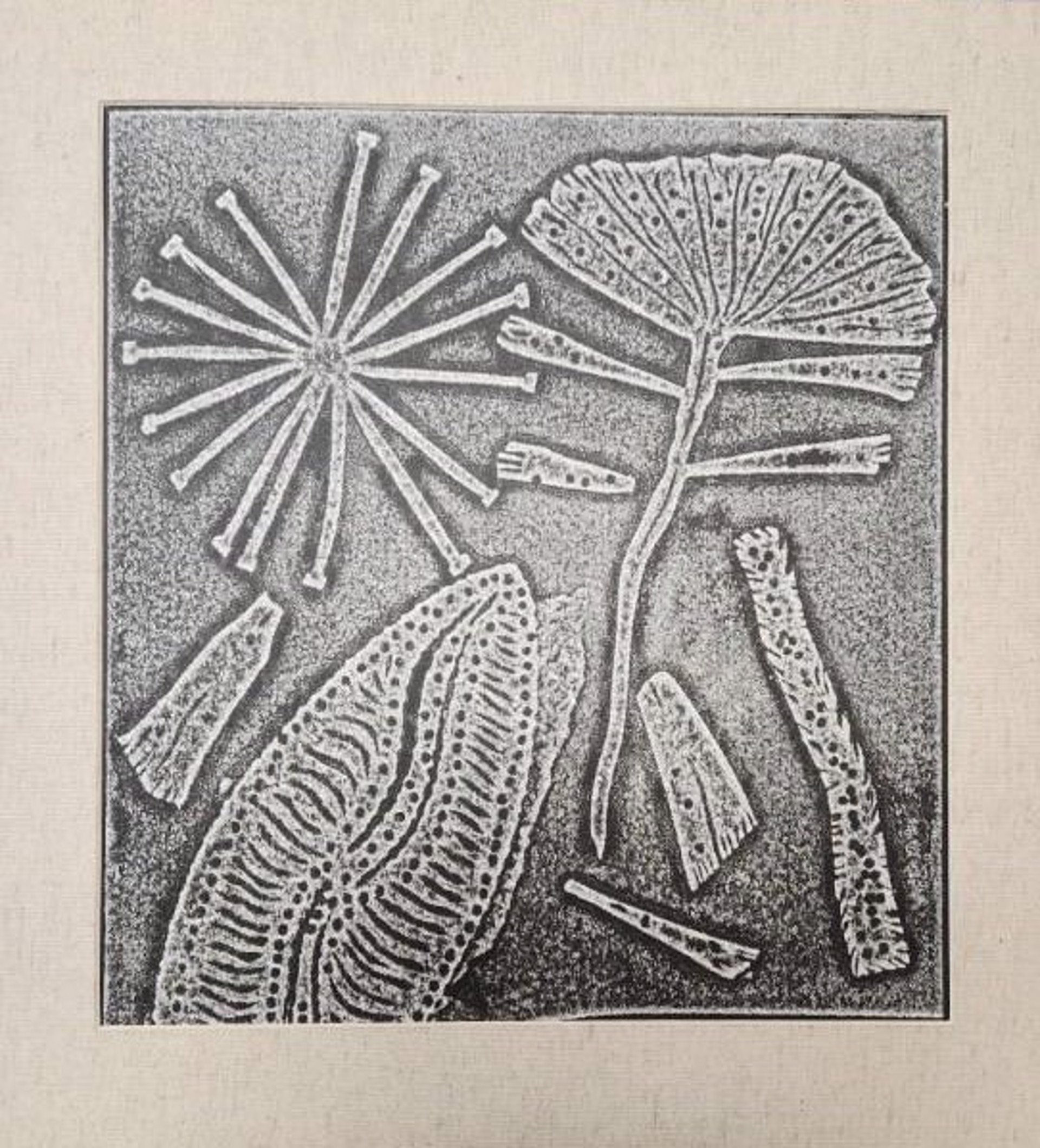 Diatoms, Grisaille by Anna Marie Pavlik