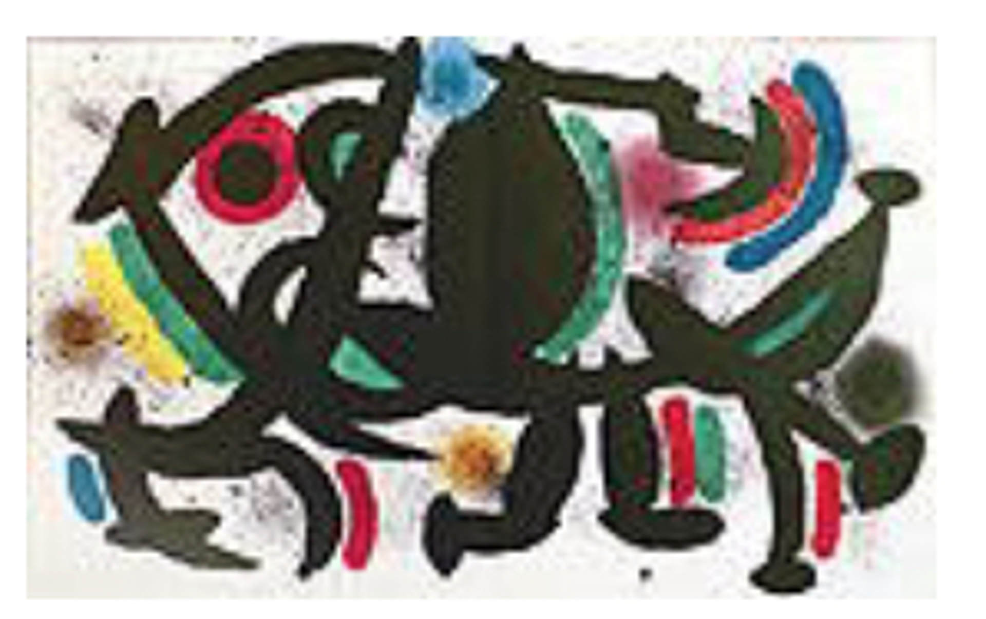 Miro Lithographs Volume I Plate VII by Joan Miro (1893 - 1983)