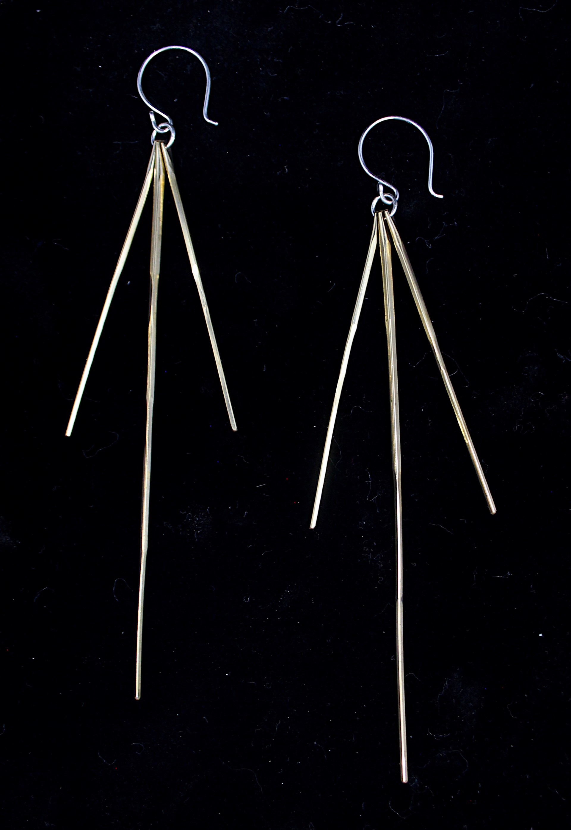 Triple Spine Earrings by Clementine & Co. Jewelry