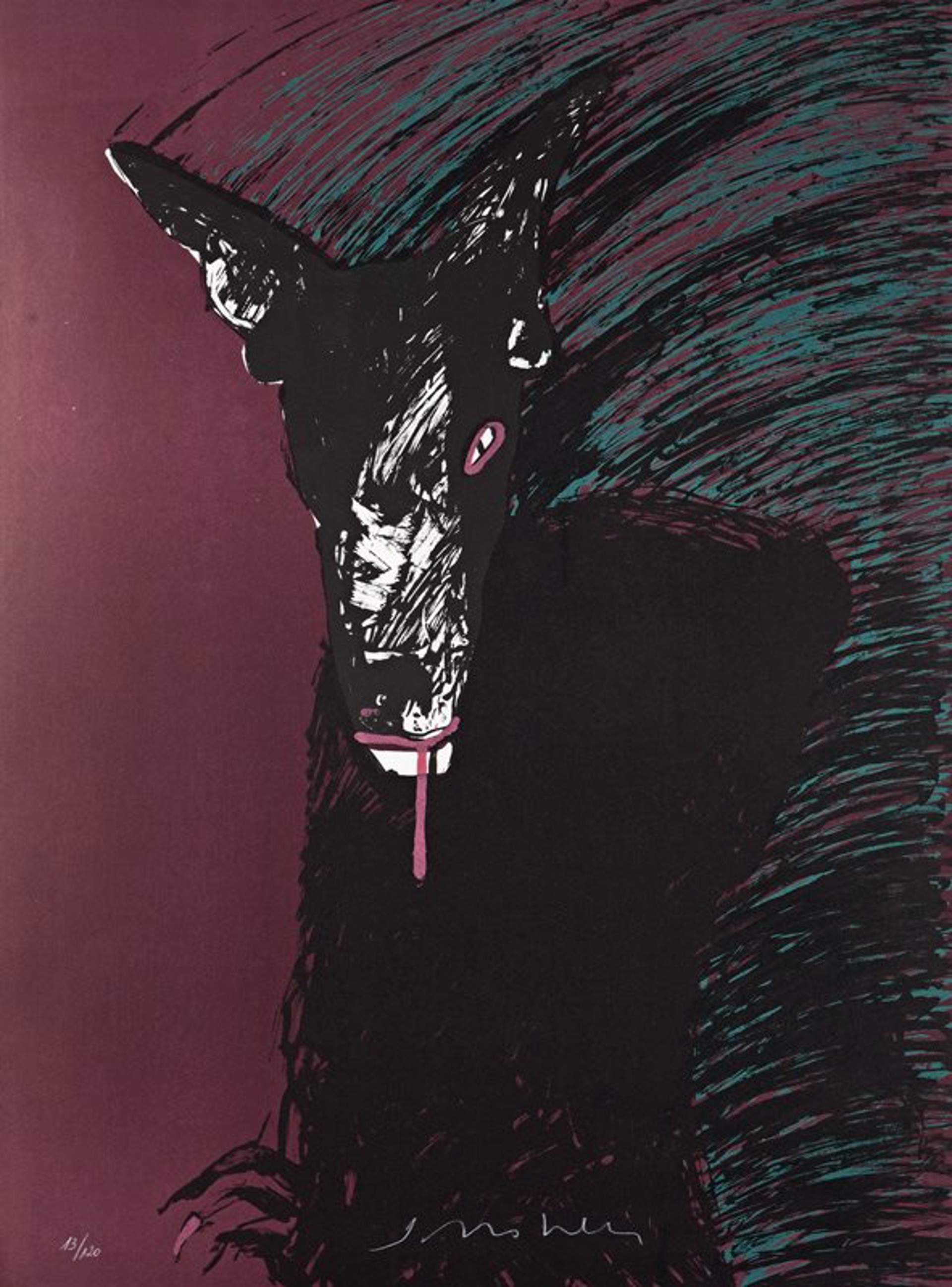 Spirit Dog (Ed. 13/120) by Fritz Scholder