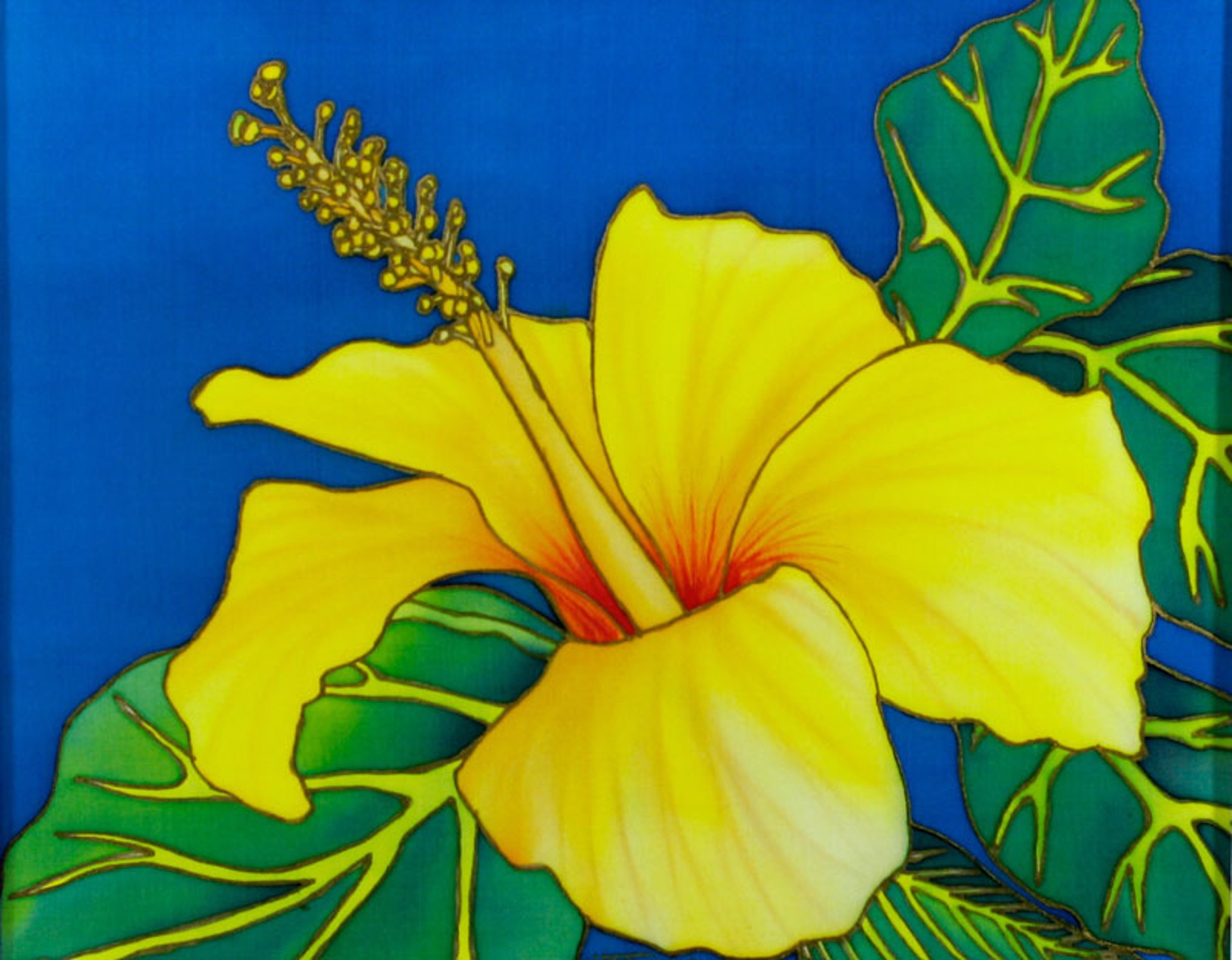 Yellow Hibiscus by Karen Thrasher