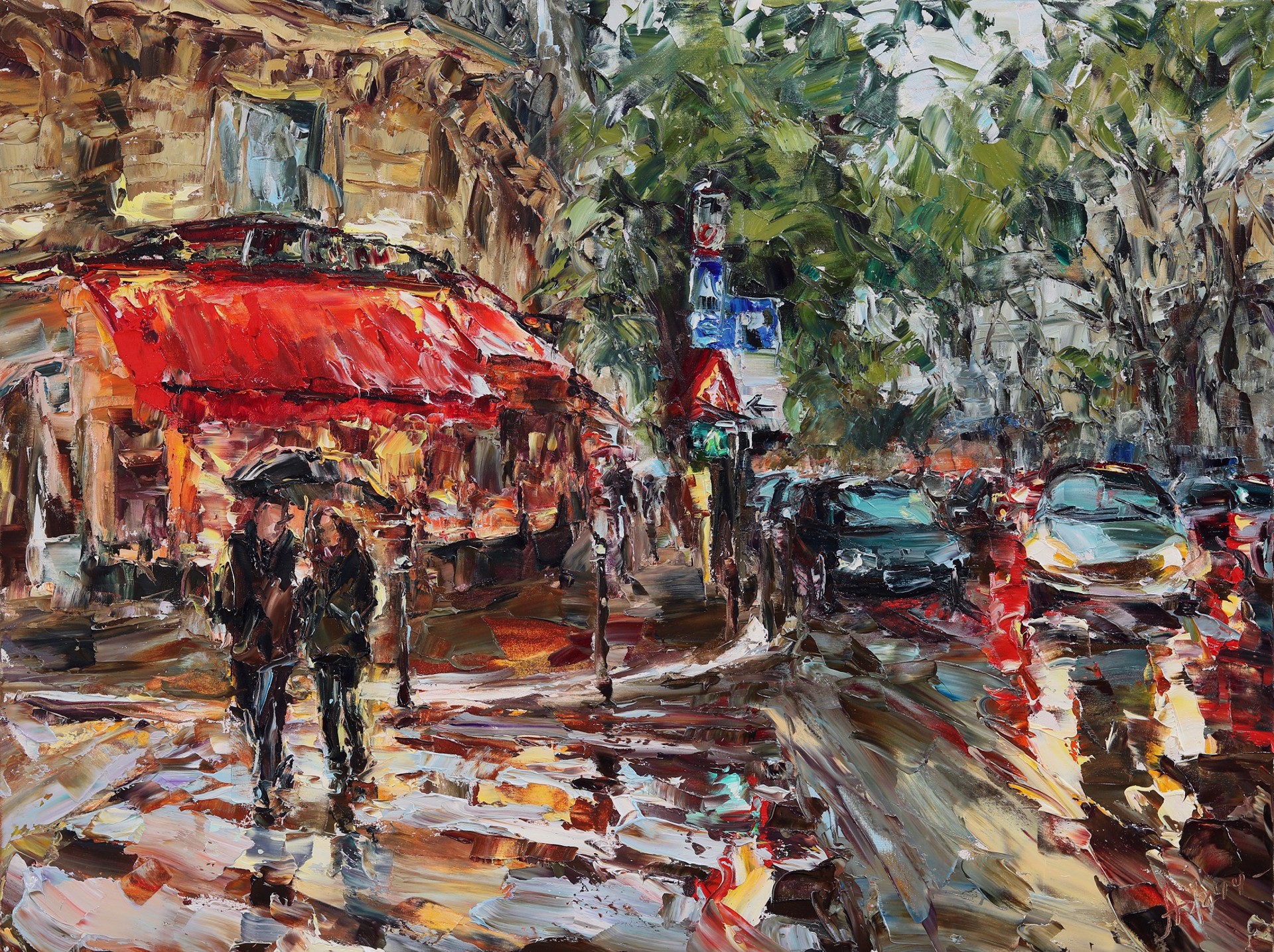 I Love Paris When It's Raining (SOLD) by LYUDMILA AGRICH
