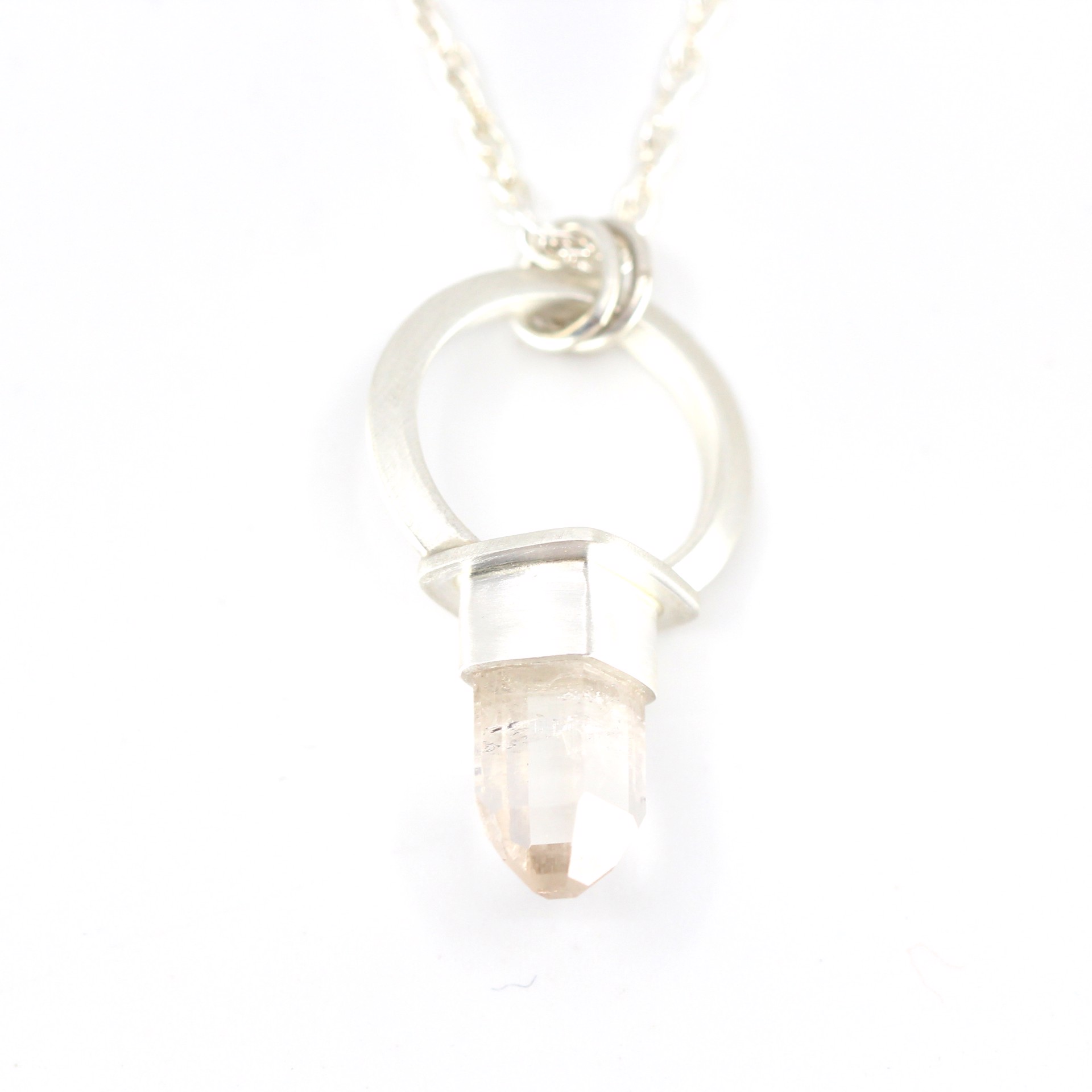 Topaz Halo Pendant by Silicate & Silver